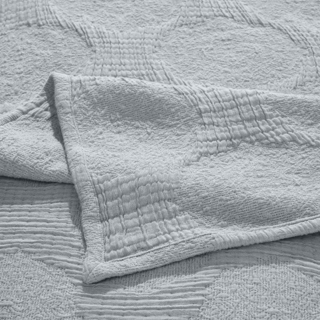 Tanta Cotton Medium Weight Textured Modern Circles Woven Coverlet - Coverlet by Superior Brand
