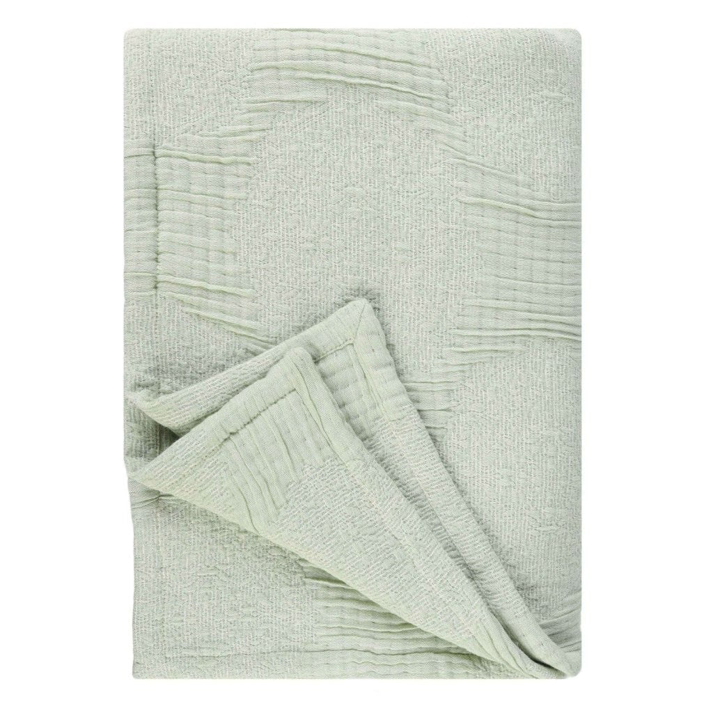 Tanta Cotton Medium Weight Textured Modern Circles Woven Coverlet - Coverlet by Superior Brand