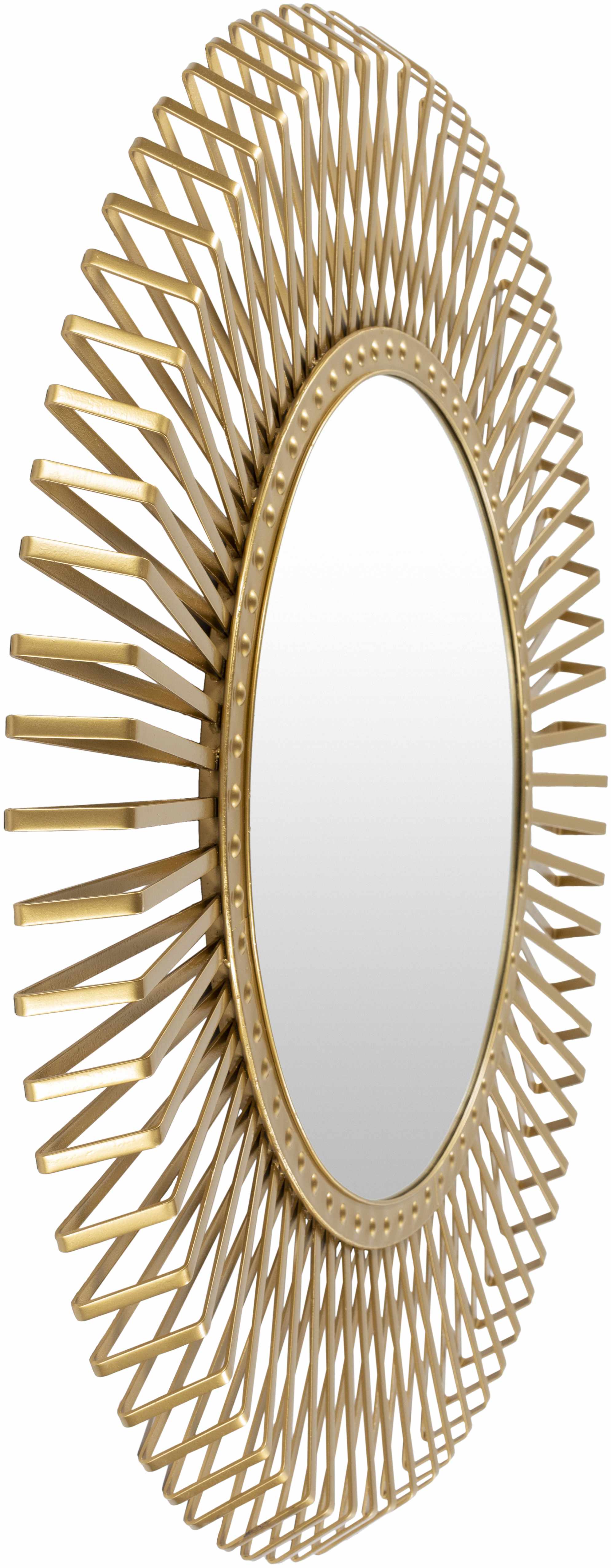 Tarvin 40" Round Metal Frame Mirror
