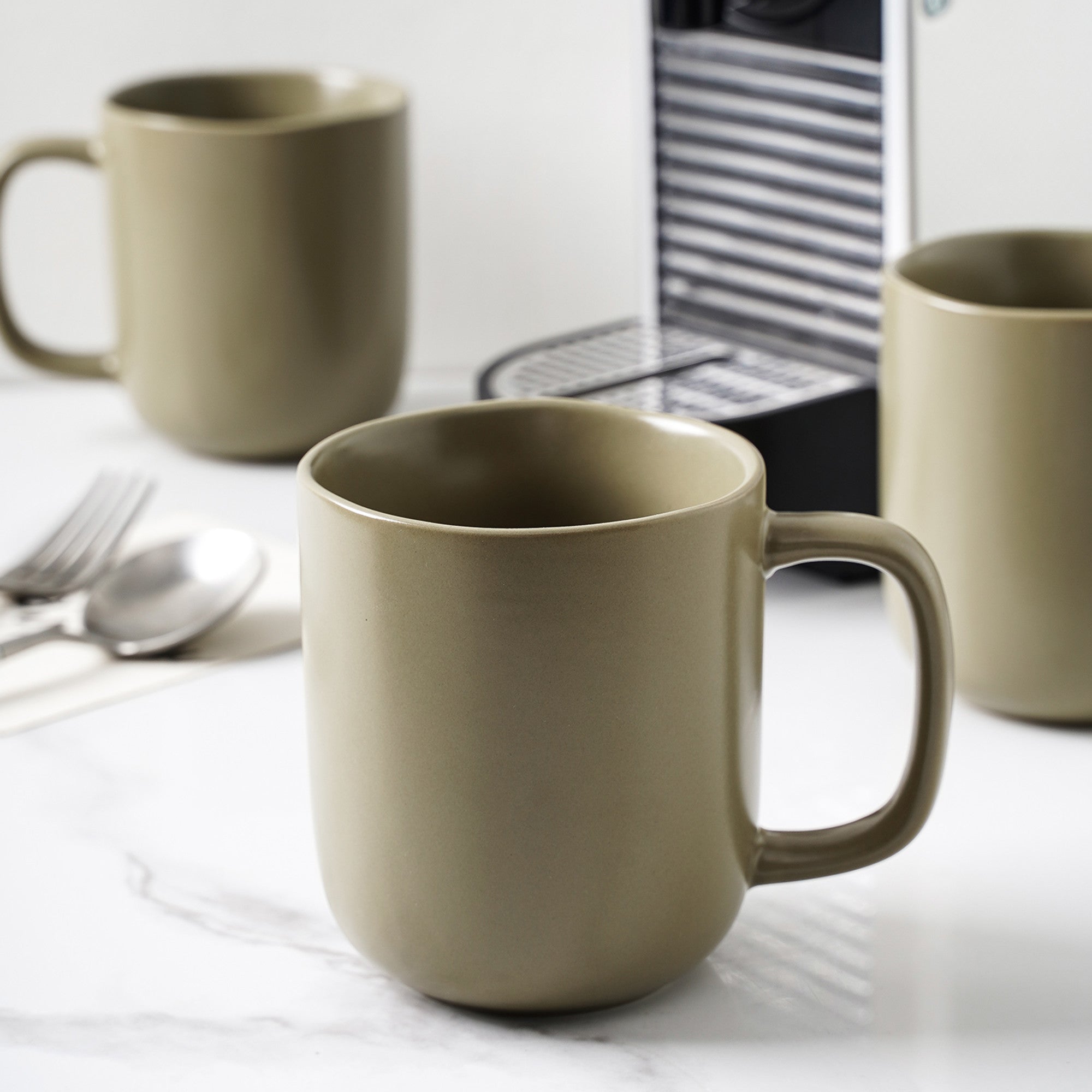 Tom Stoneware Mug - Olive