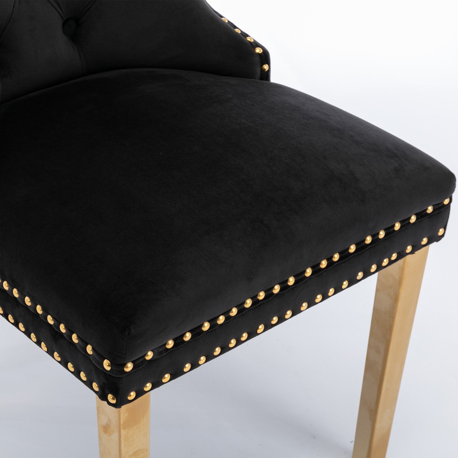 The Modern Textured Fabric with Nail head trim Dining Chairs – Set of Two - Tuesday Morning - Kitchen & Dining Room Chairs