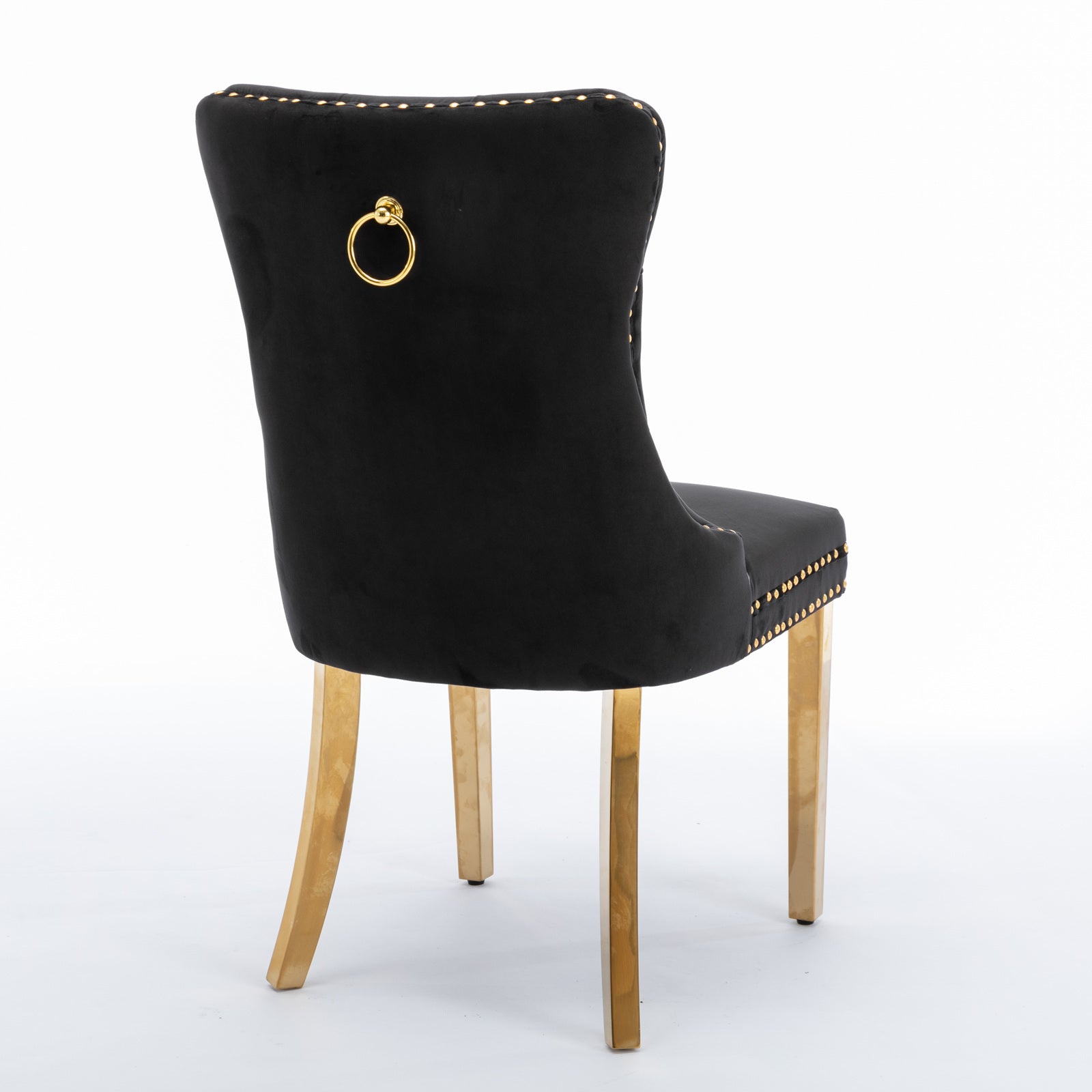 The Modern Textured Fabric with Nail head trim Dining Chairs – Set of Two - Tuesday Morning - Kitchen & Dining Room Chairs