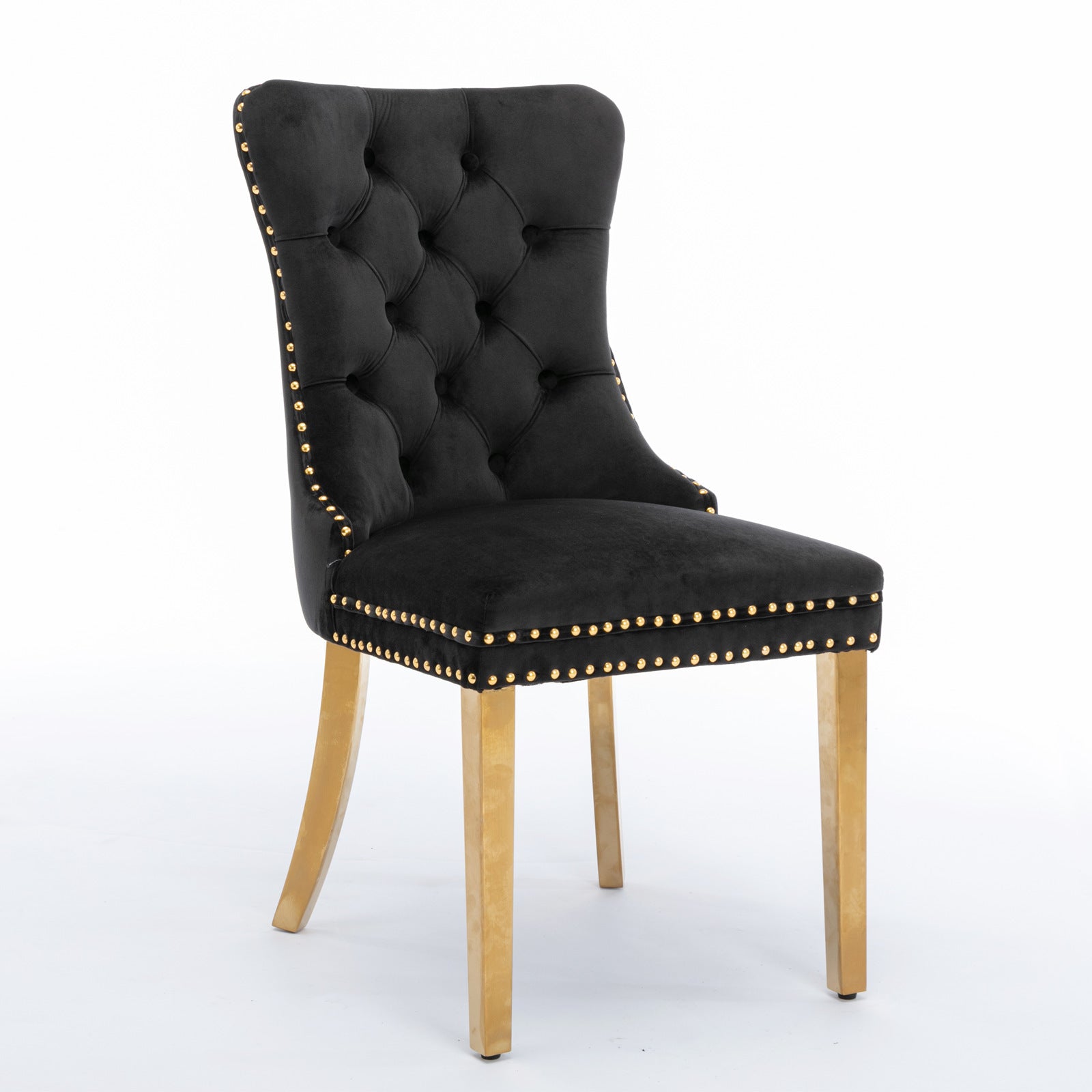 The Modern Textured Fabric with Nail head trim Dining Chairs – Set of Two - Tuesday Morning - Kitchen & Dining Room Chairs