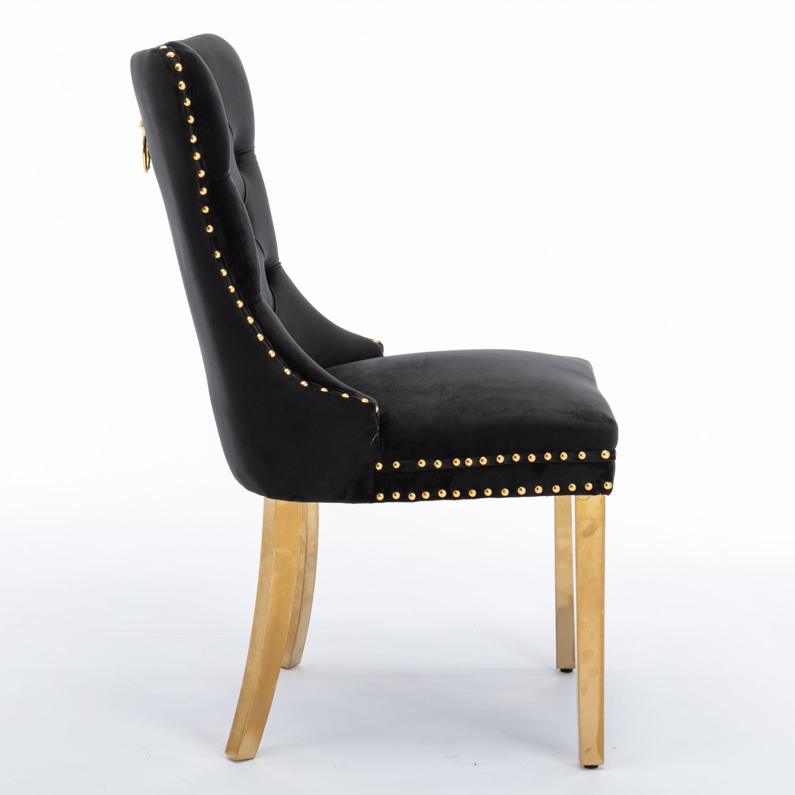 The Modern Textured Fabric with Nail head trim Dining Chairs – Set of Two - Tuesday Morning - Kitchen & Dining Room Chairs