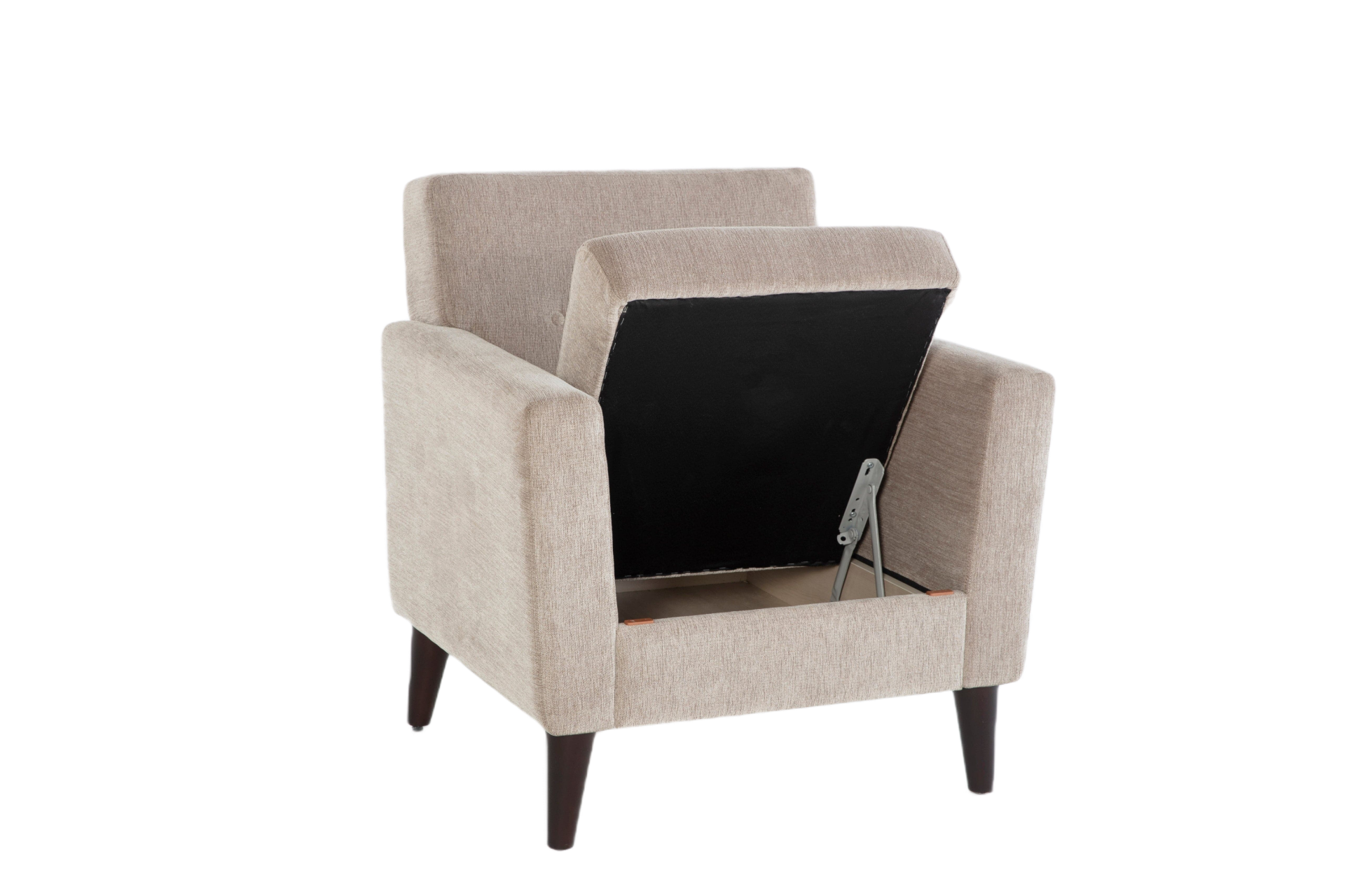 Theo accent chair featuring sleek chrome legs and a contemporary look