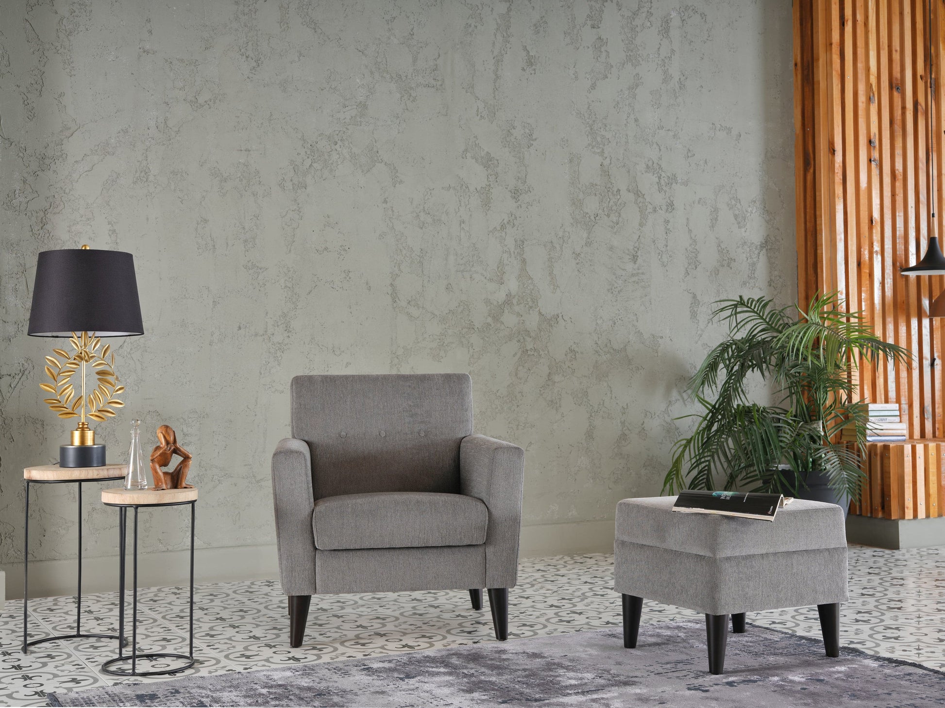 Theo space-saving accent chair ideal for compact living areas