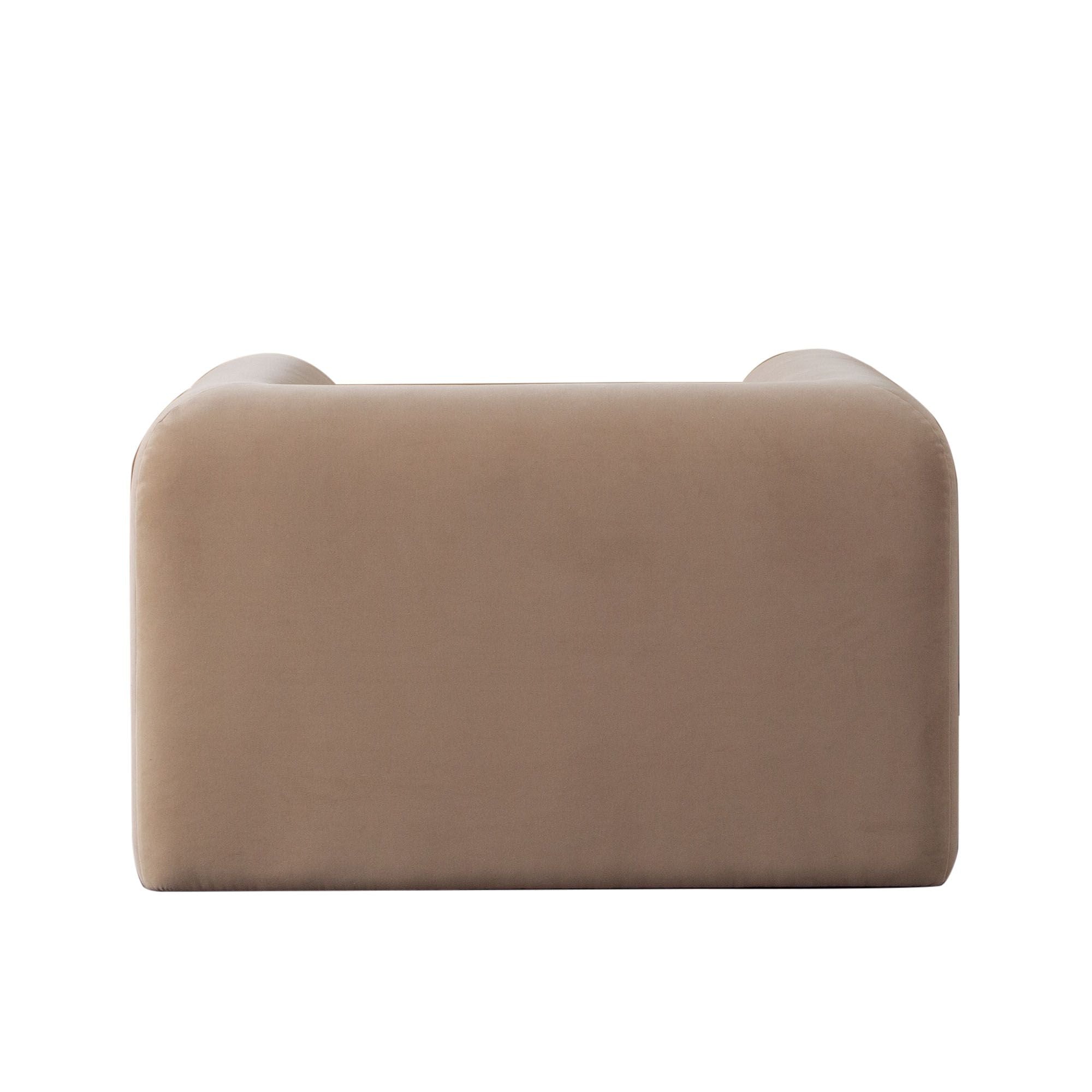 Form Camel Performance Velvet Chair