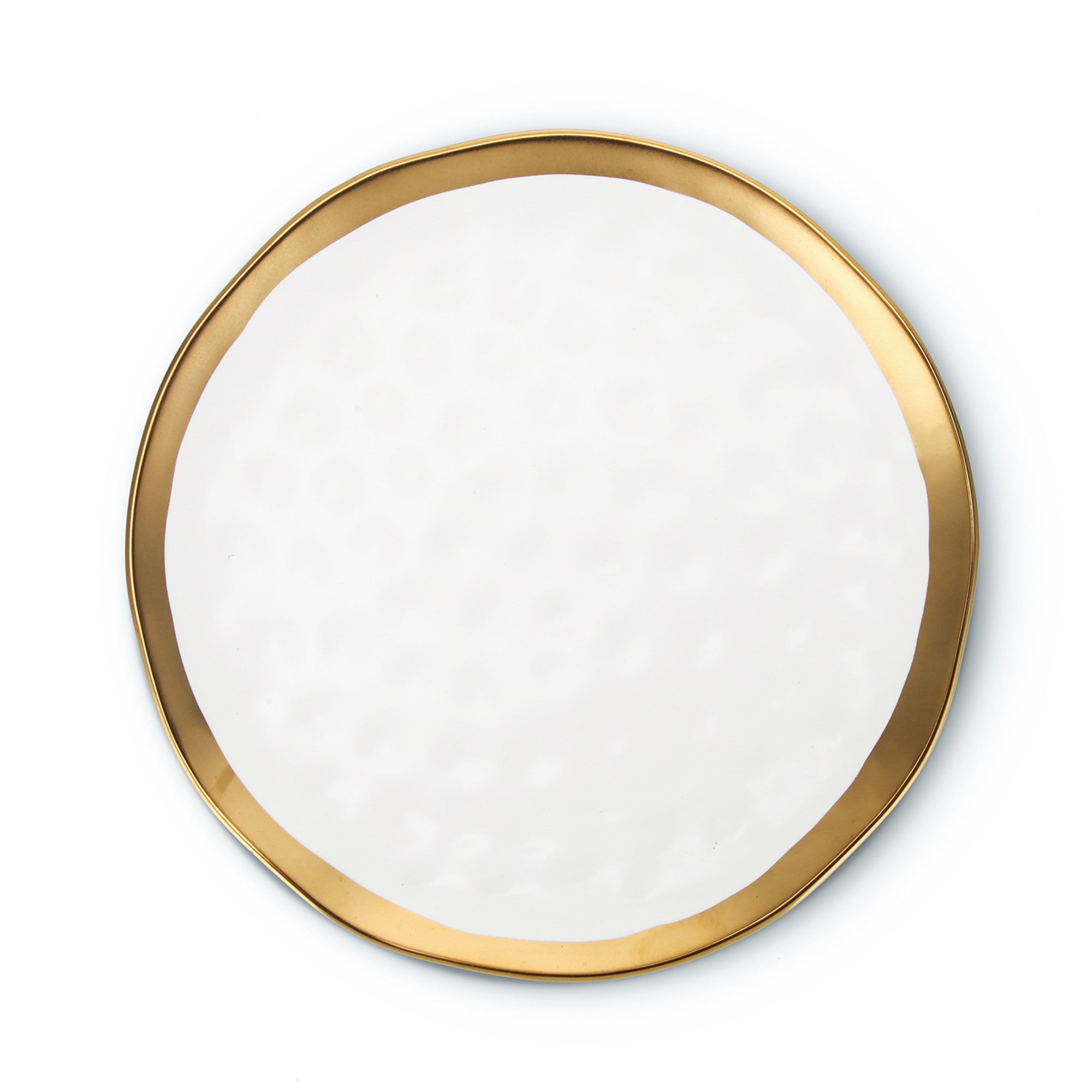 Florian Porcelain Salad Plate - White