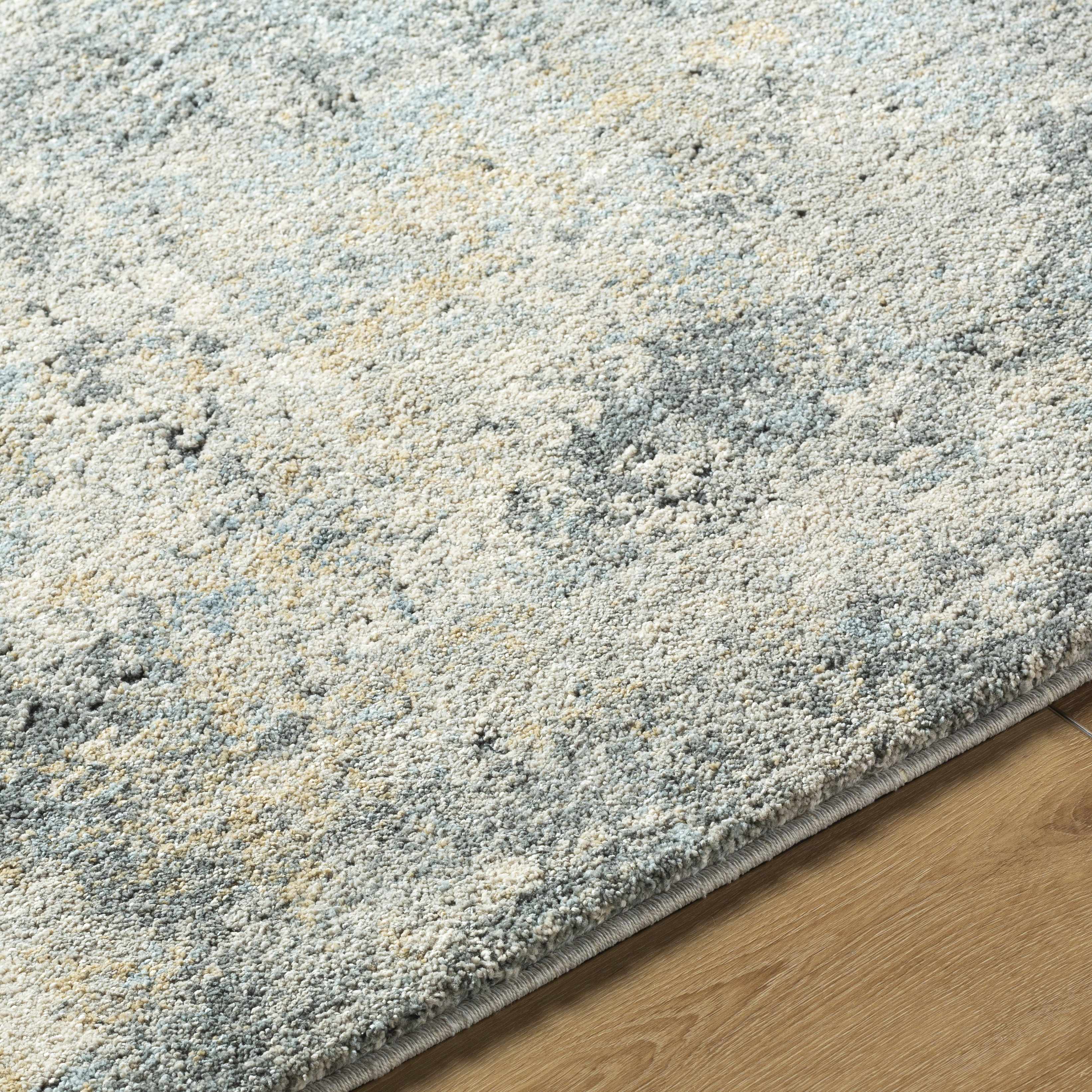 Adsila Teal Blue Thick Luxe Rug