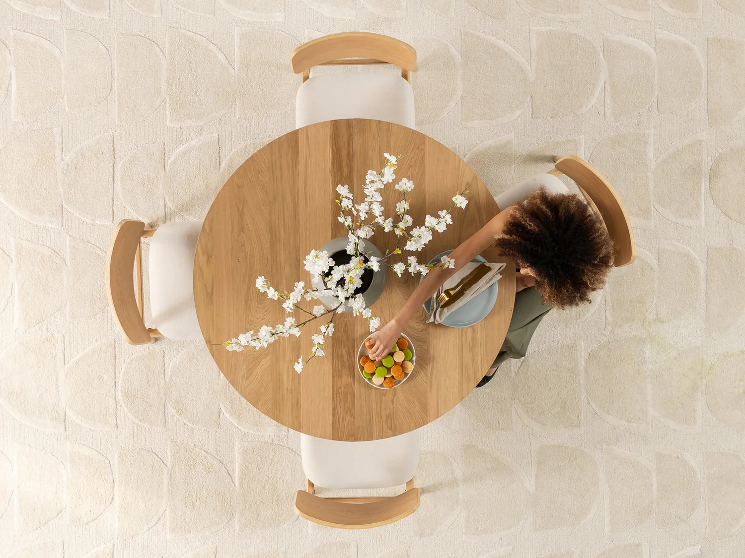 Transformer Round Extendable Dining Table