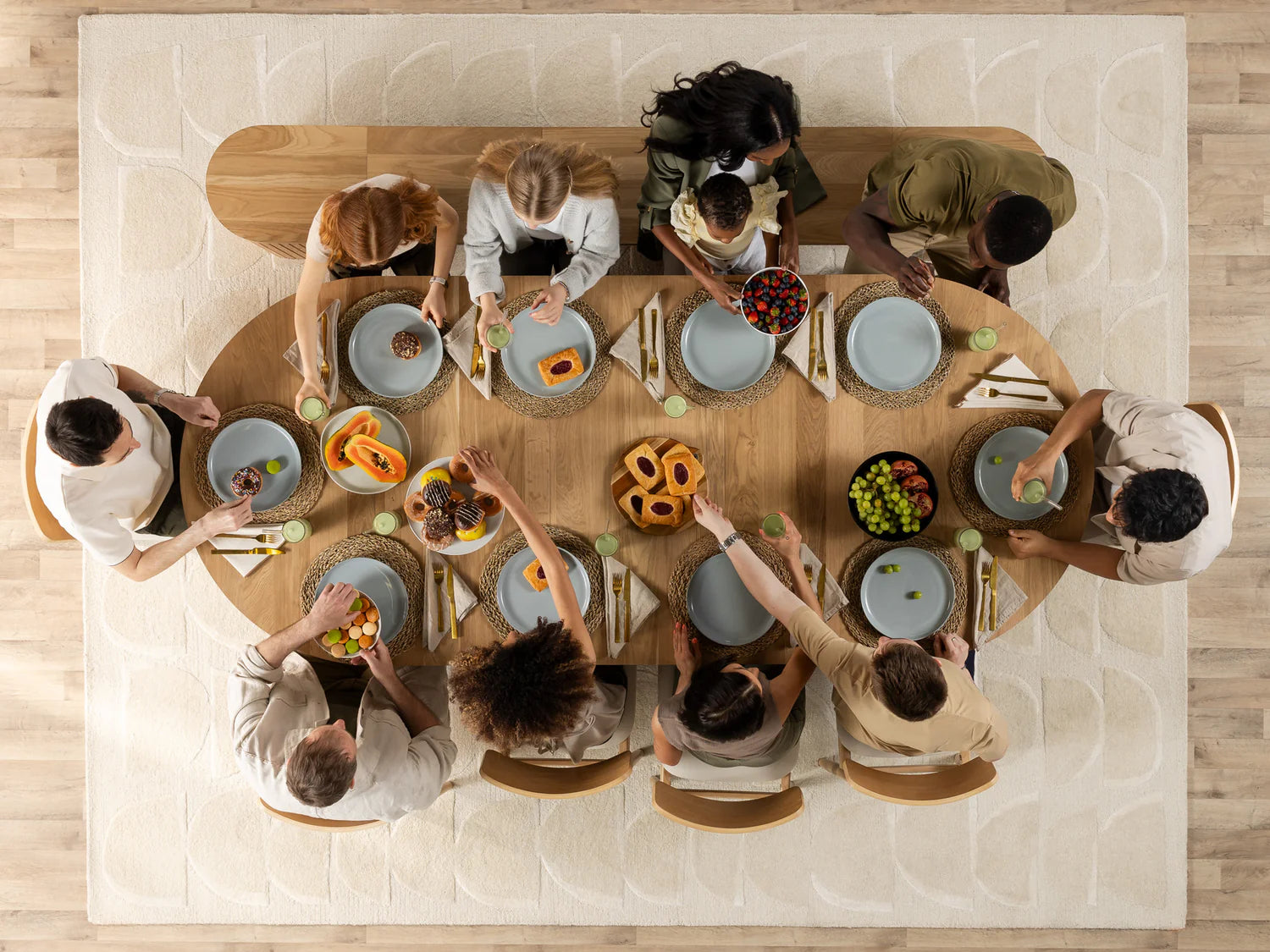 Transformer Round Extendable Dining Table