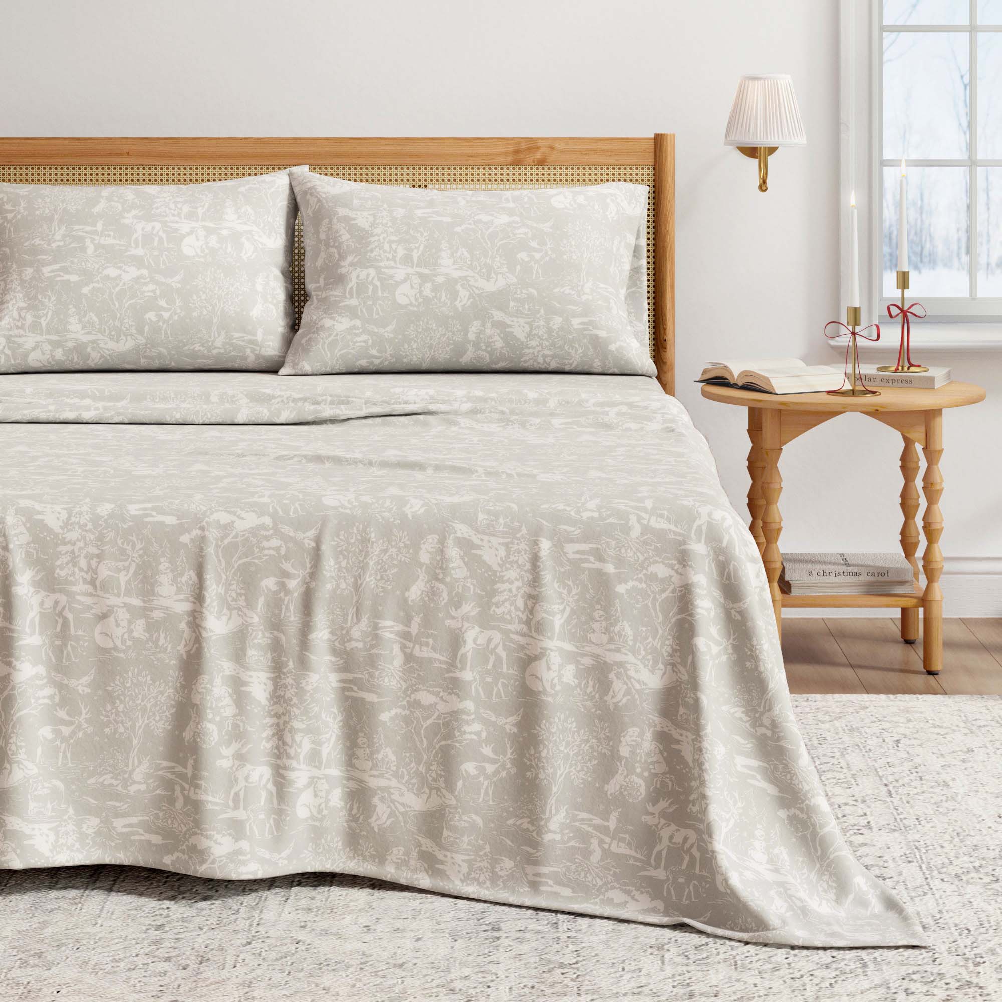 Turkish Cotton Flannel Sheet Set - Elevated Holiday Collection