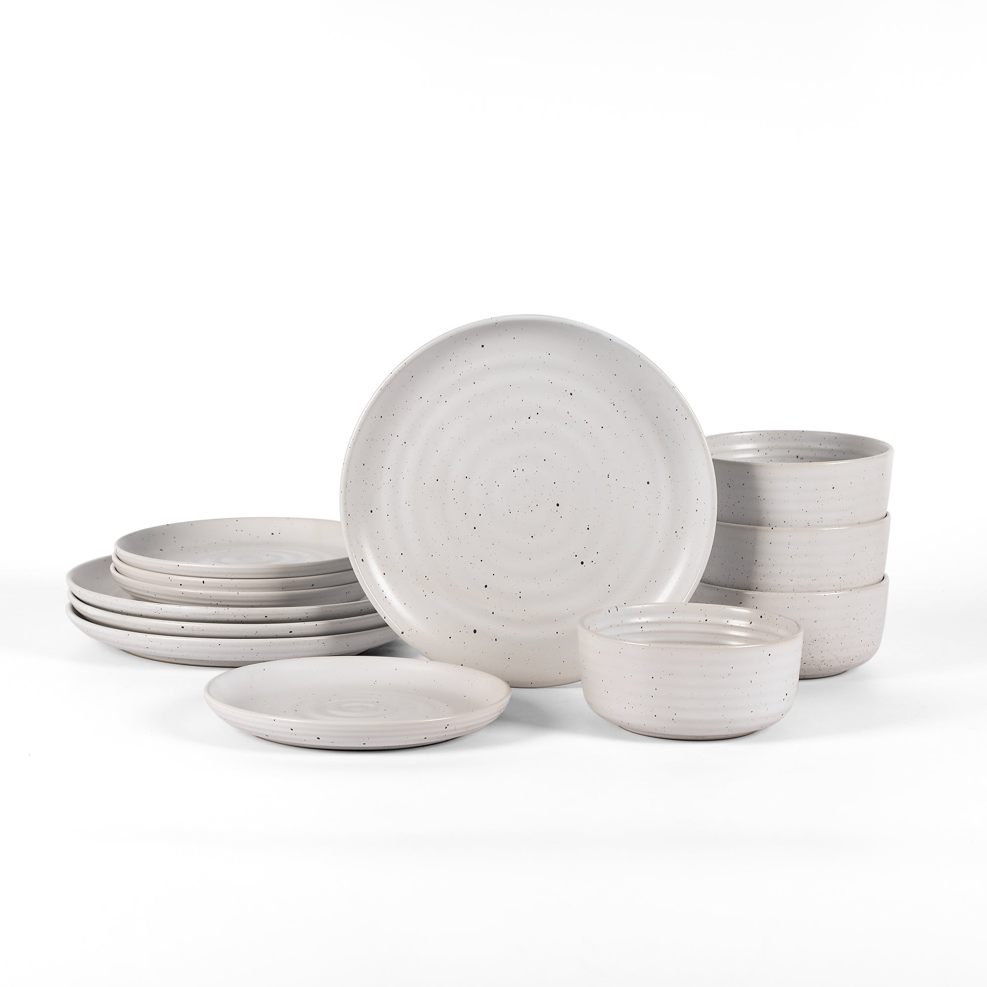 Ion Stoneware Dinnerware Set - White