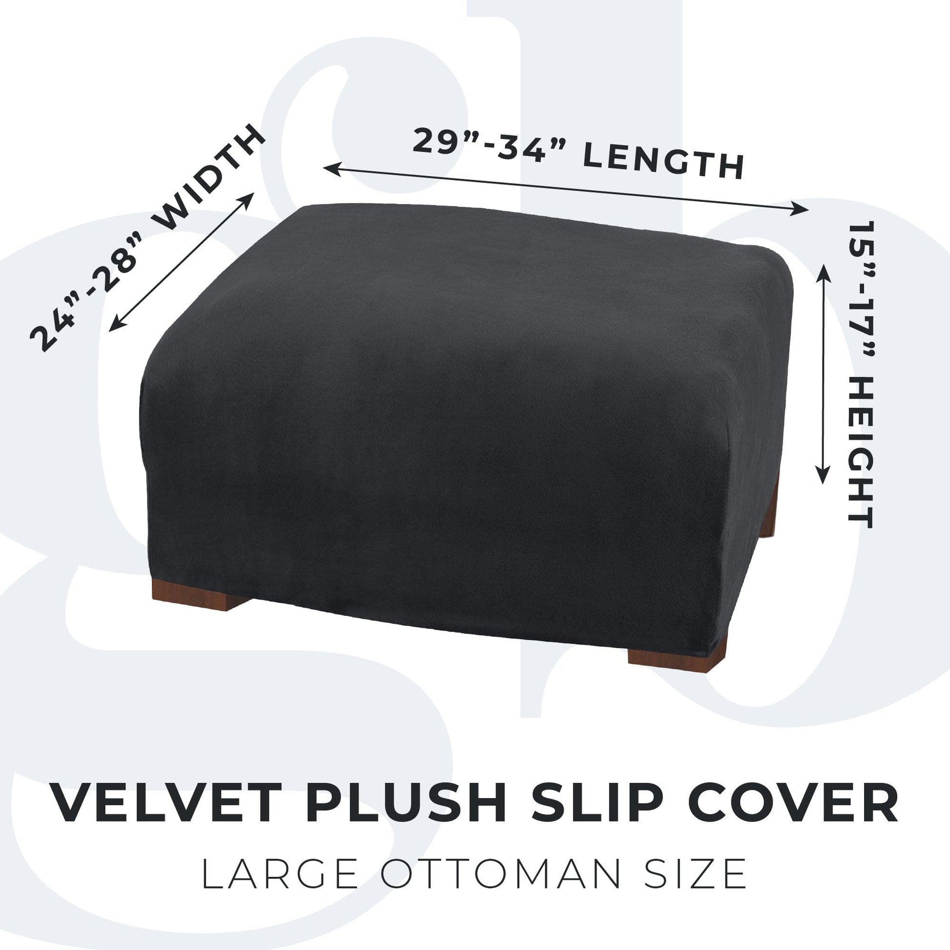 Velvet Stretch Slipcover - Gale Collection - Best Buy Furniture