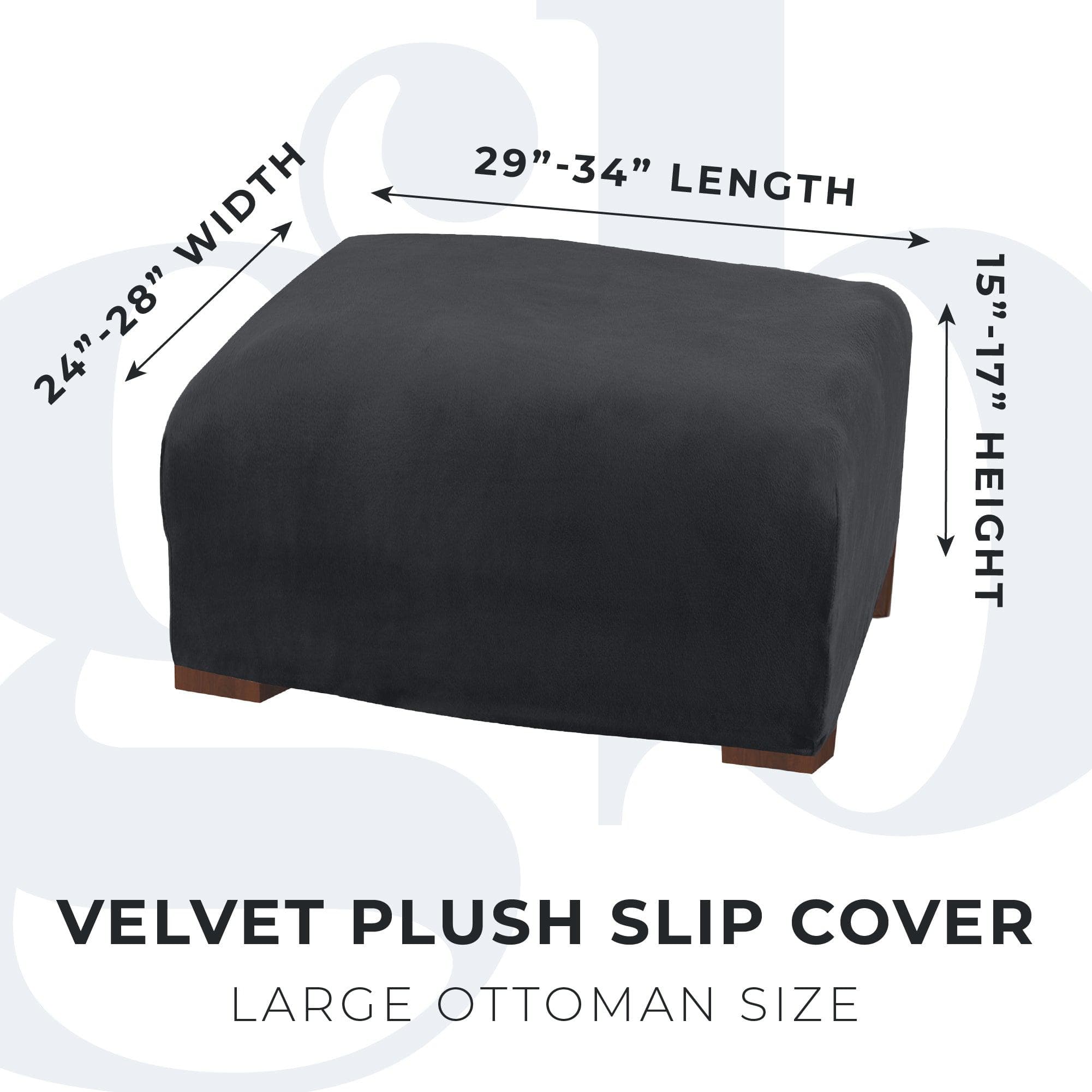 Velvet Stretch Slipcover - Gale Collection - Best Buy Furniture