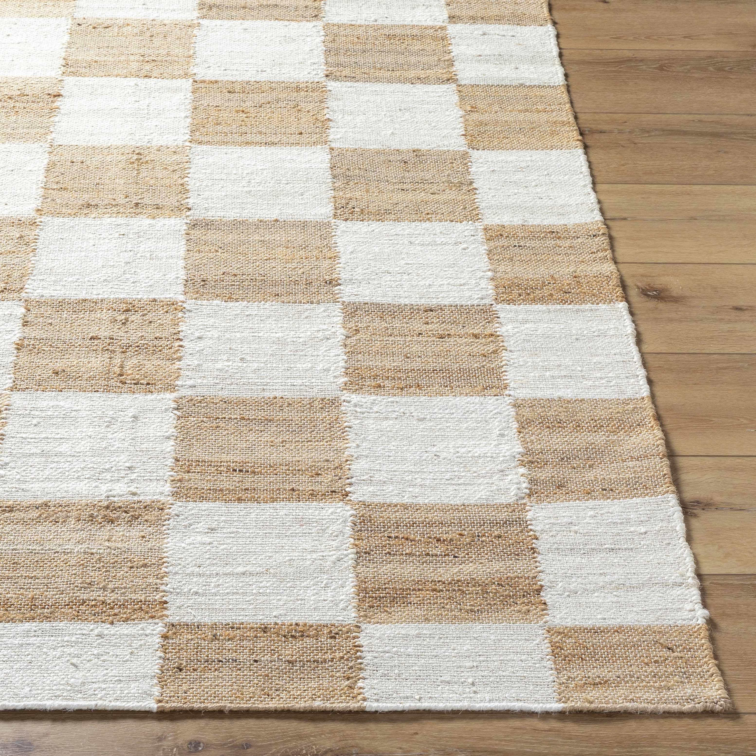 Tyhir Checkered Jute Rug