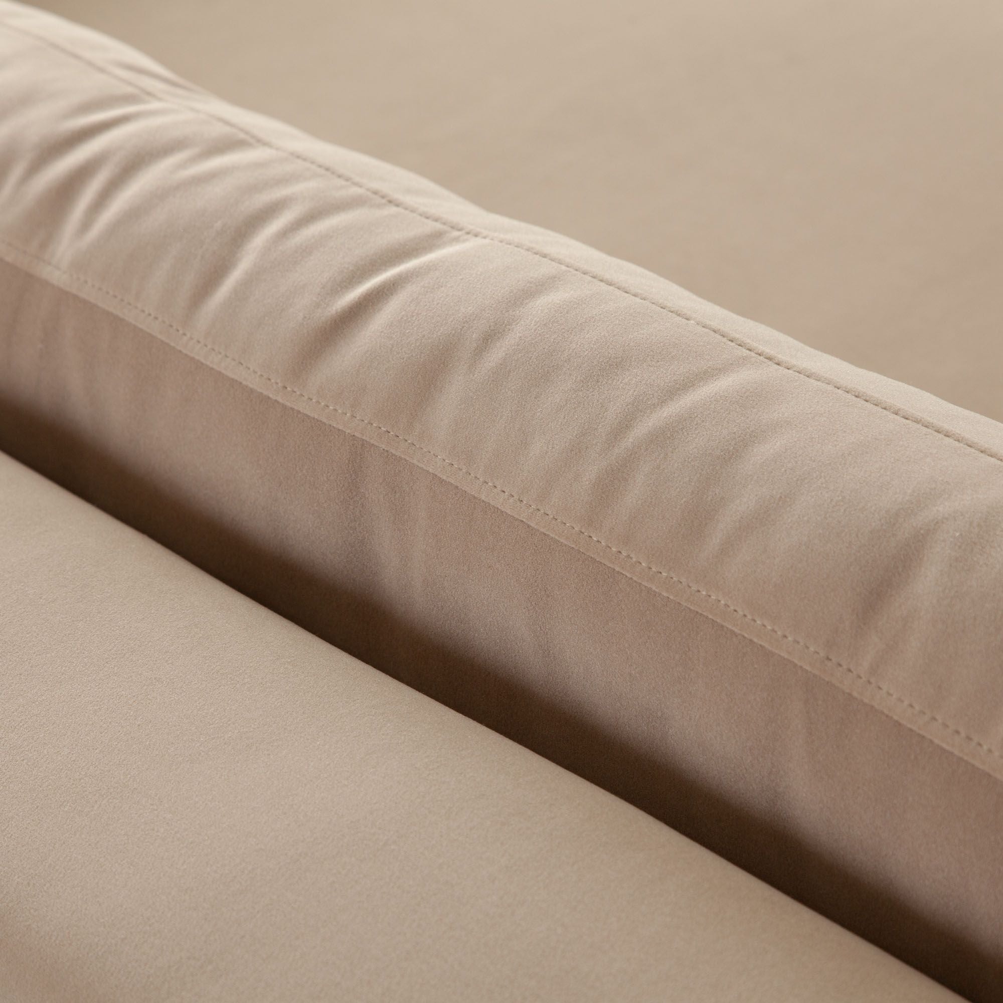 Rift Camel Performance Velvet Sofa
