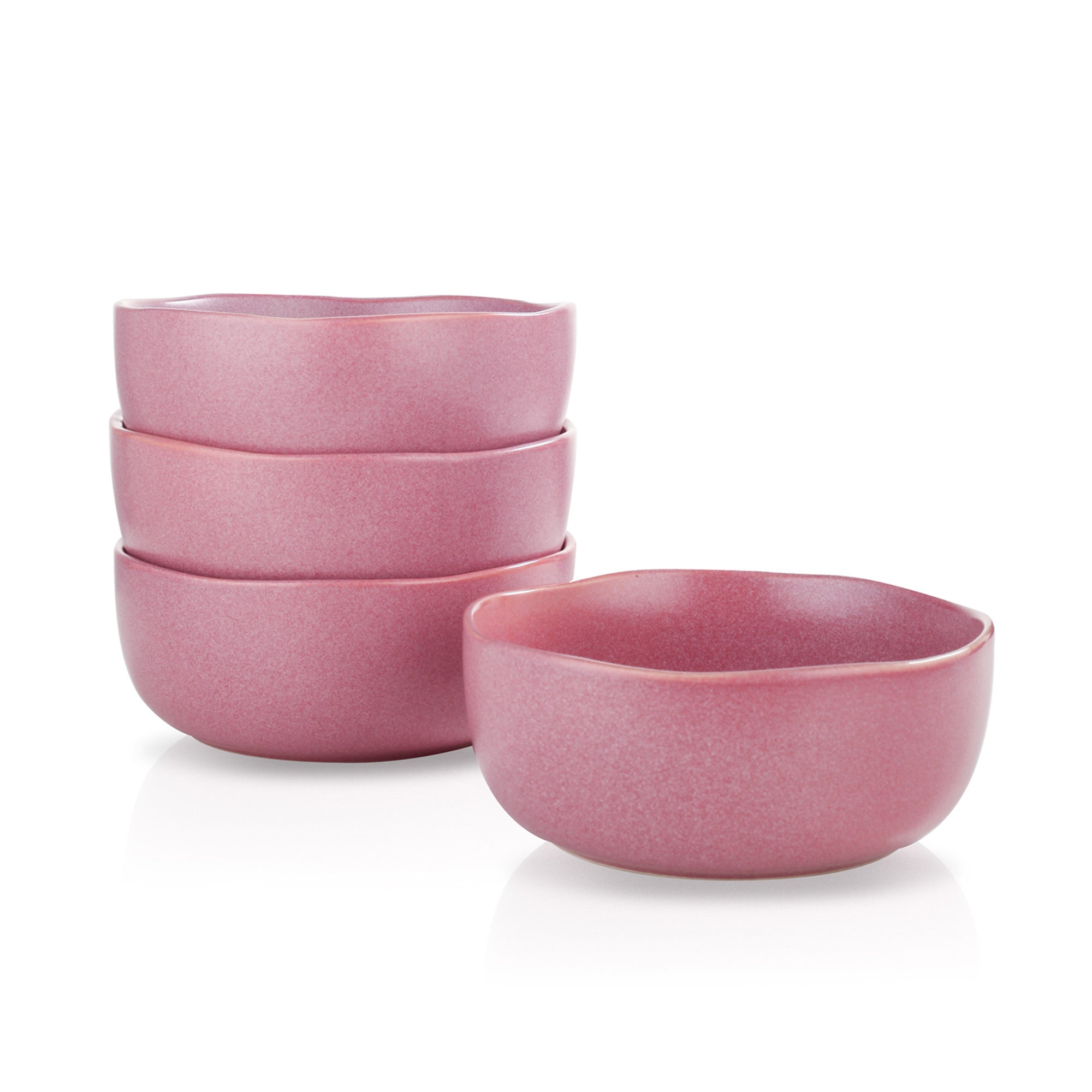 Tom Stoneware Bowl - Pink White