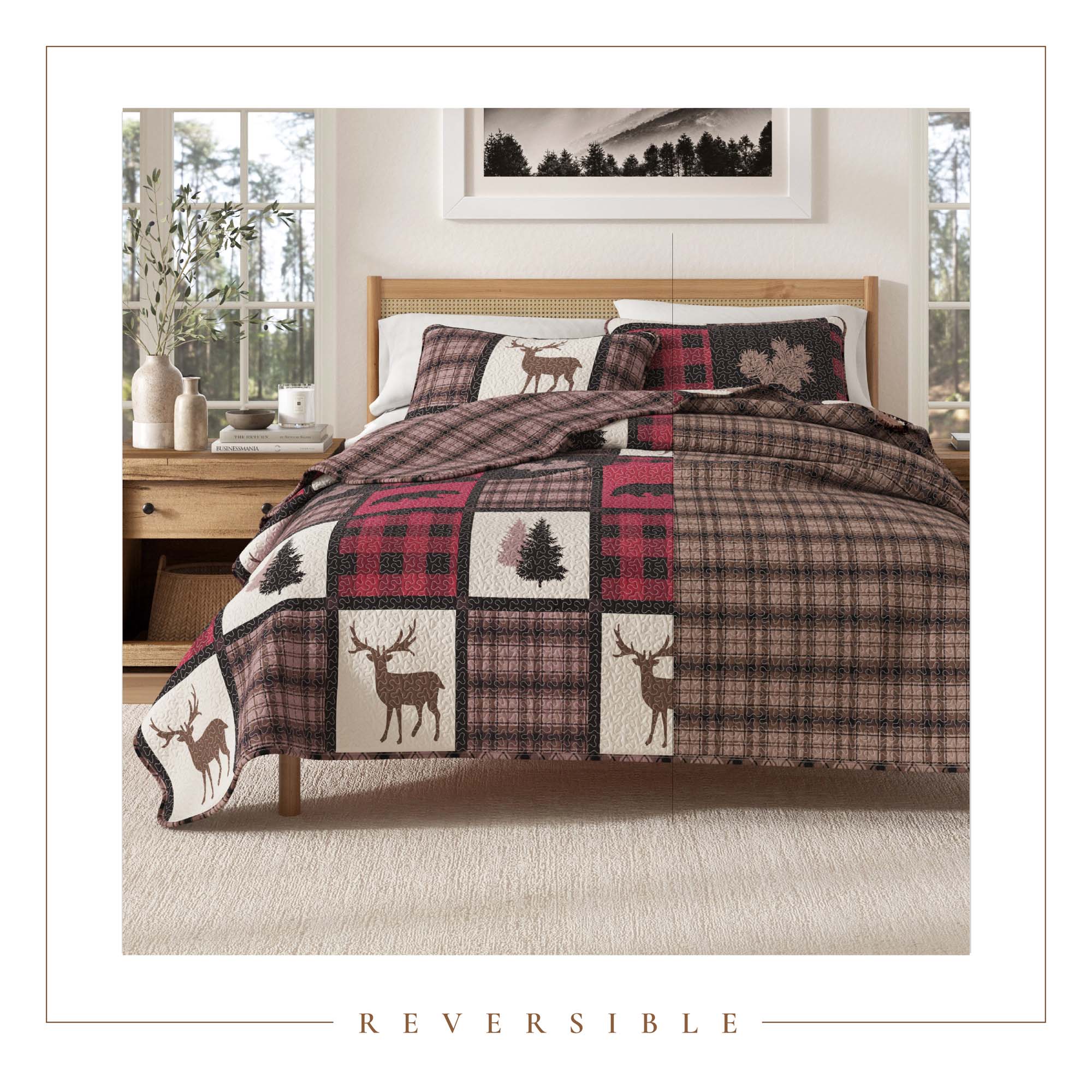 3-Piece Lodge Quilt - Stonehurst Collection - Best Buy Furniture