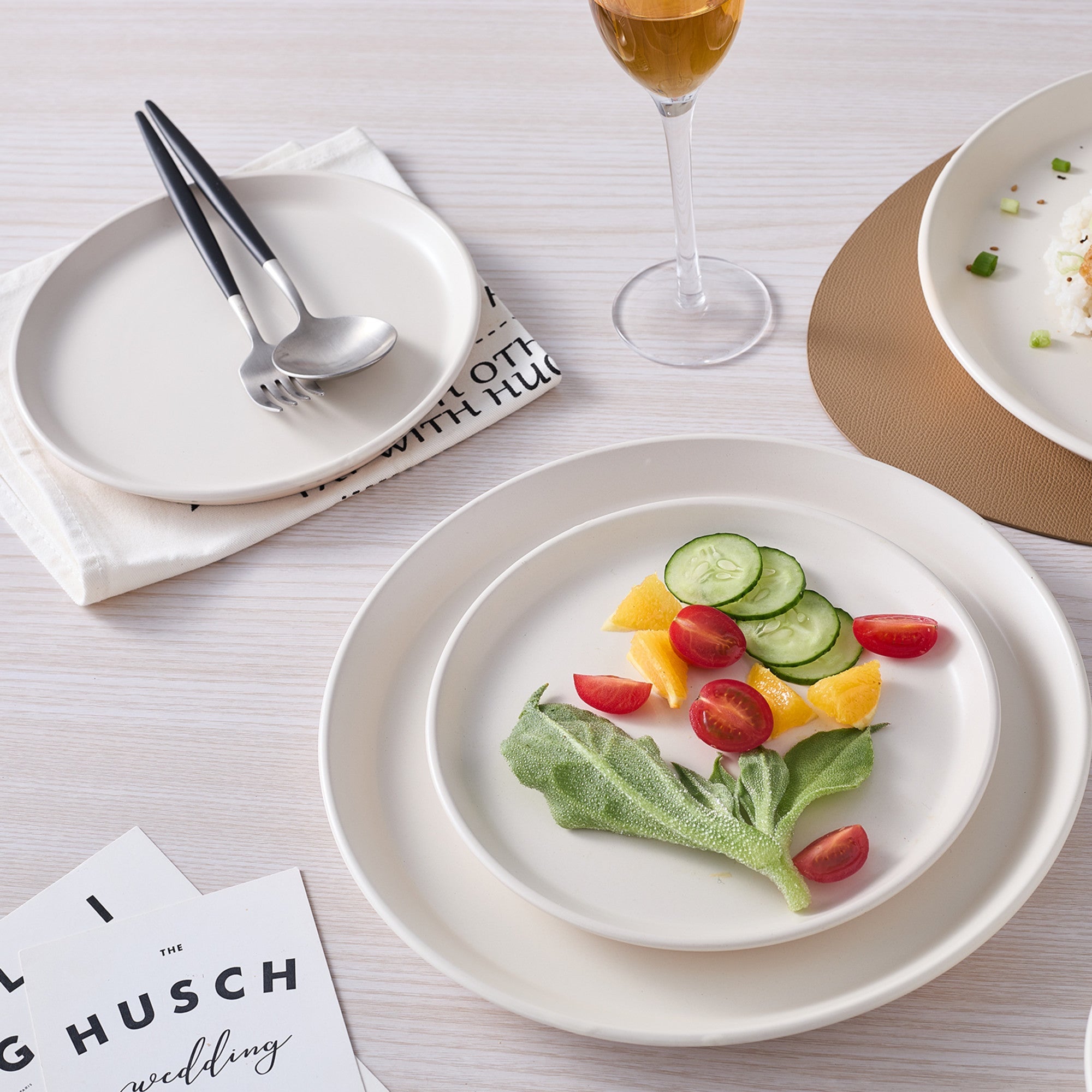 Jules Stoneware Dinnerware Set - White