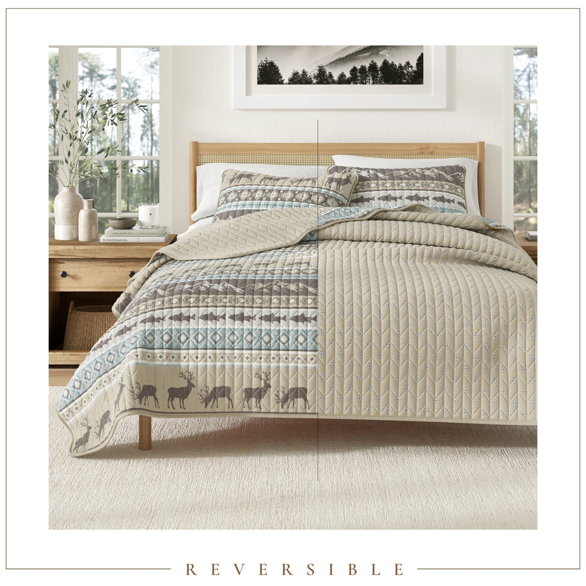 3-Piece Lodge Quilt - Yosemite Collection - Best Buy Furniture