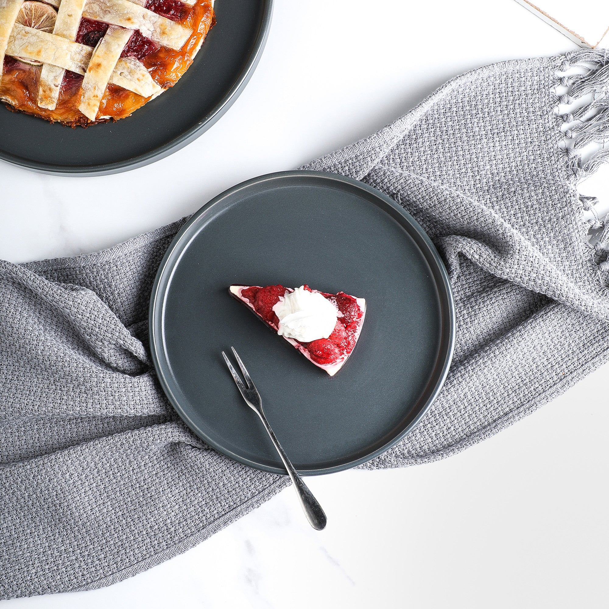 Celina Stoneware Salad Plate - Gray