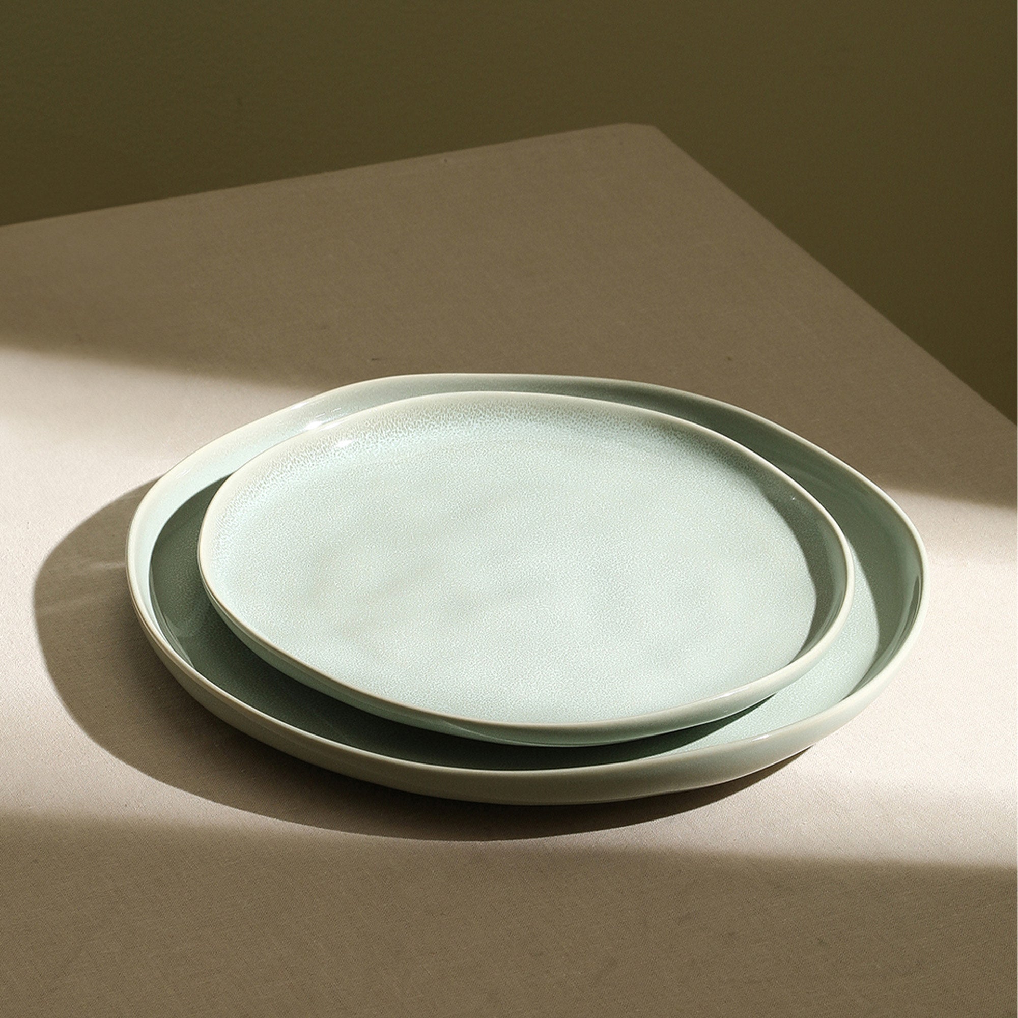 Mirella Stoneware Salad Plate - Light Green