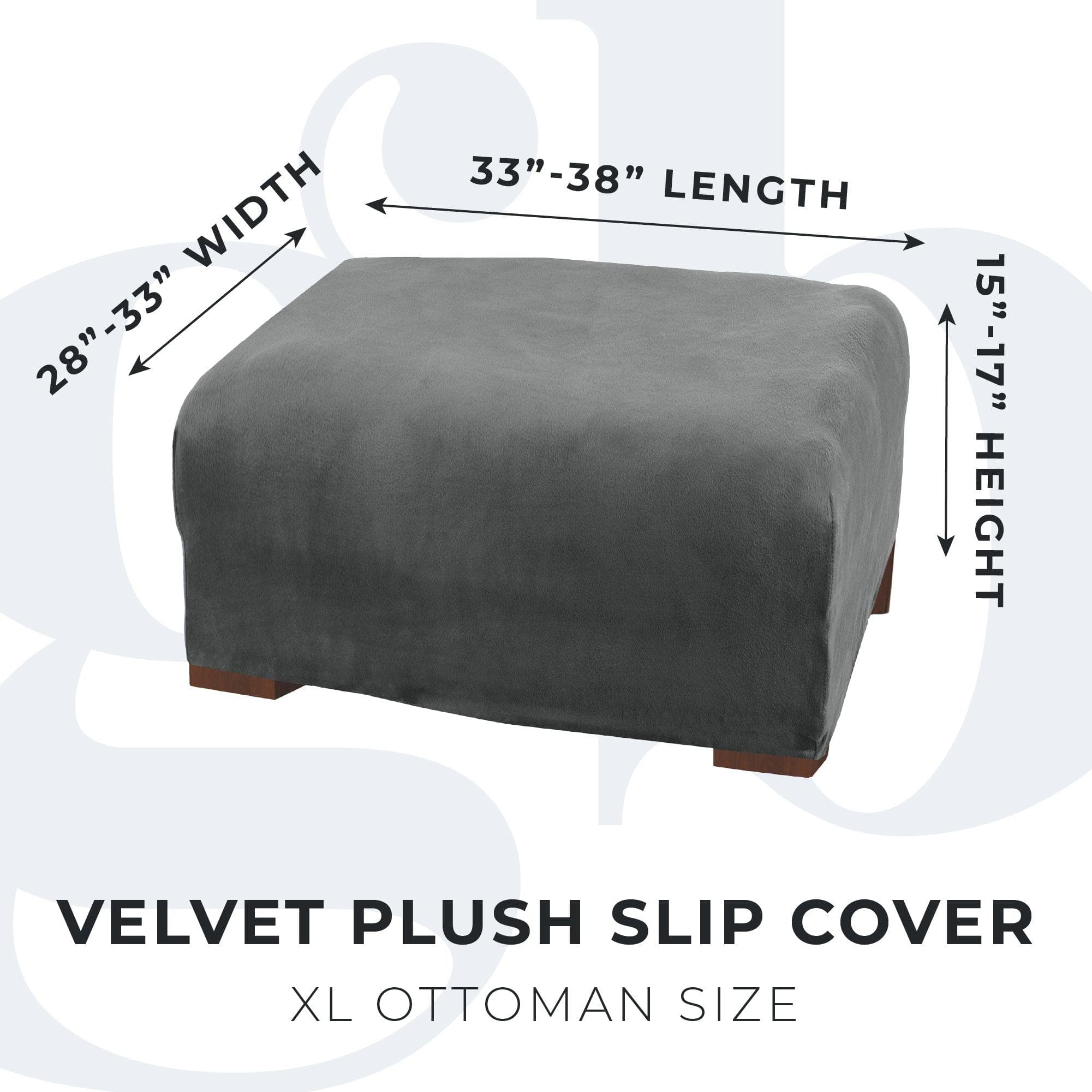 Velvet Stretch Slipcover - Gale Collection - Best Buy Furniture