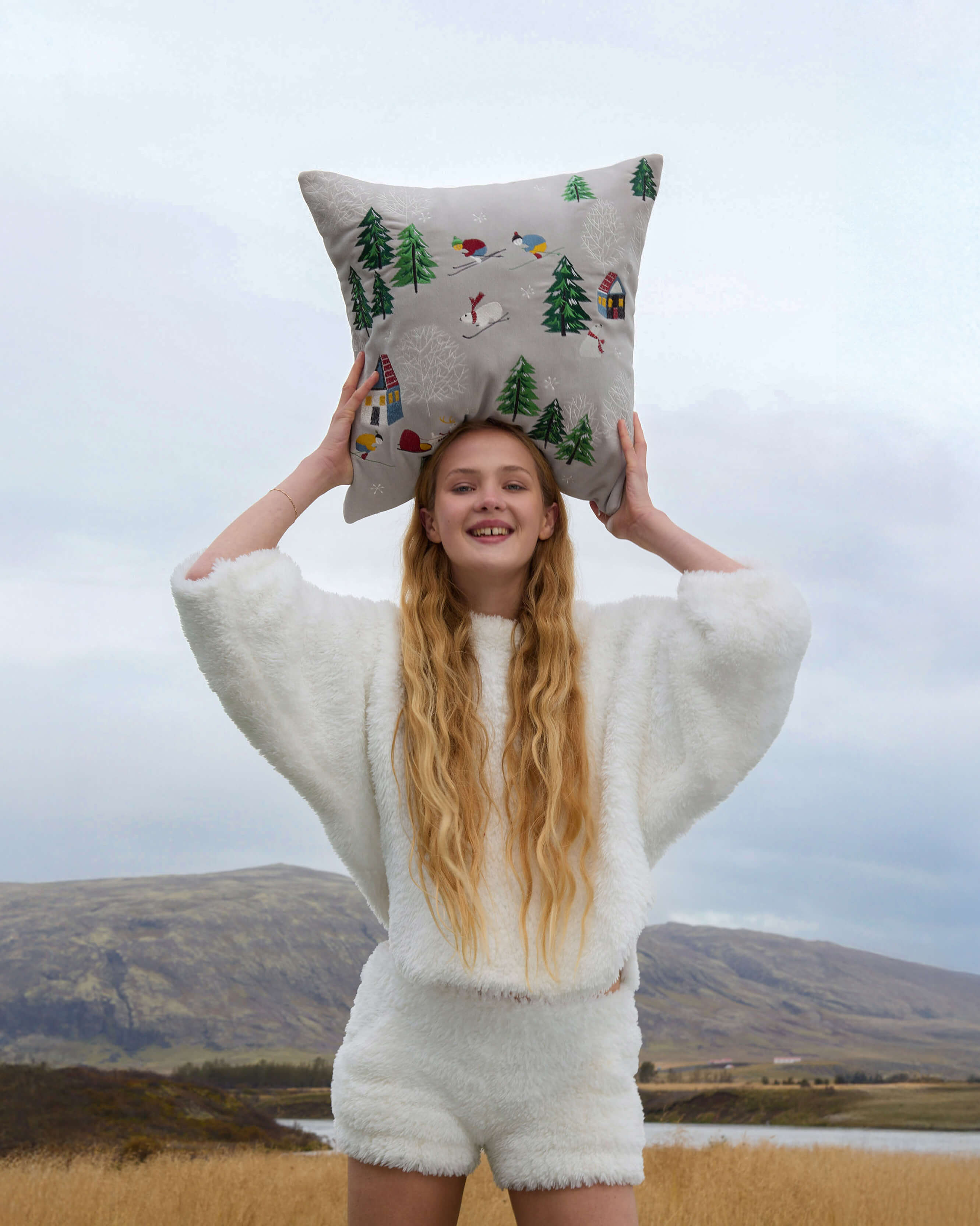 Breathable Faux Fur Shorts