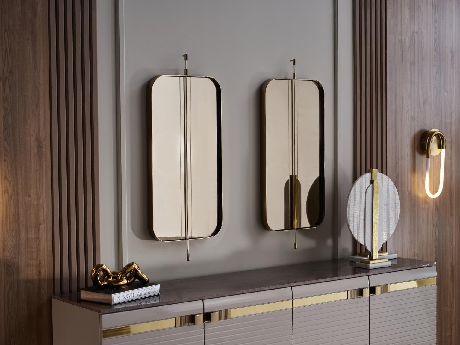 Elegant Veronica Buffet Mirror with a timeless design, adding depth and sophistication to your dining room.