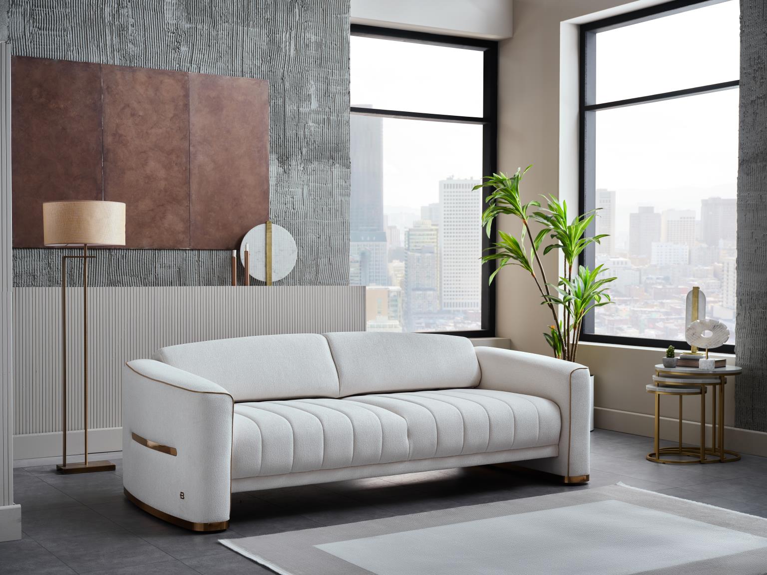 Veronica sleeper sofa with plush cushions for maximum comfort