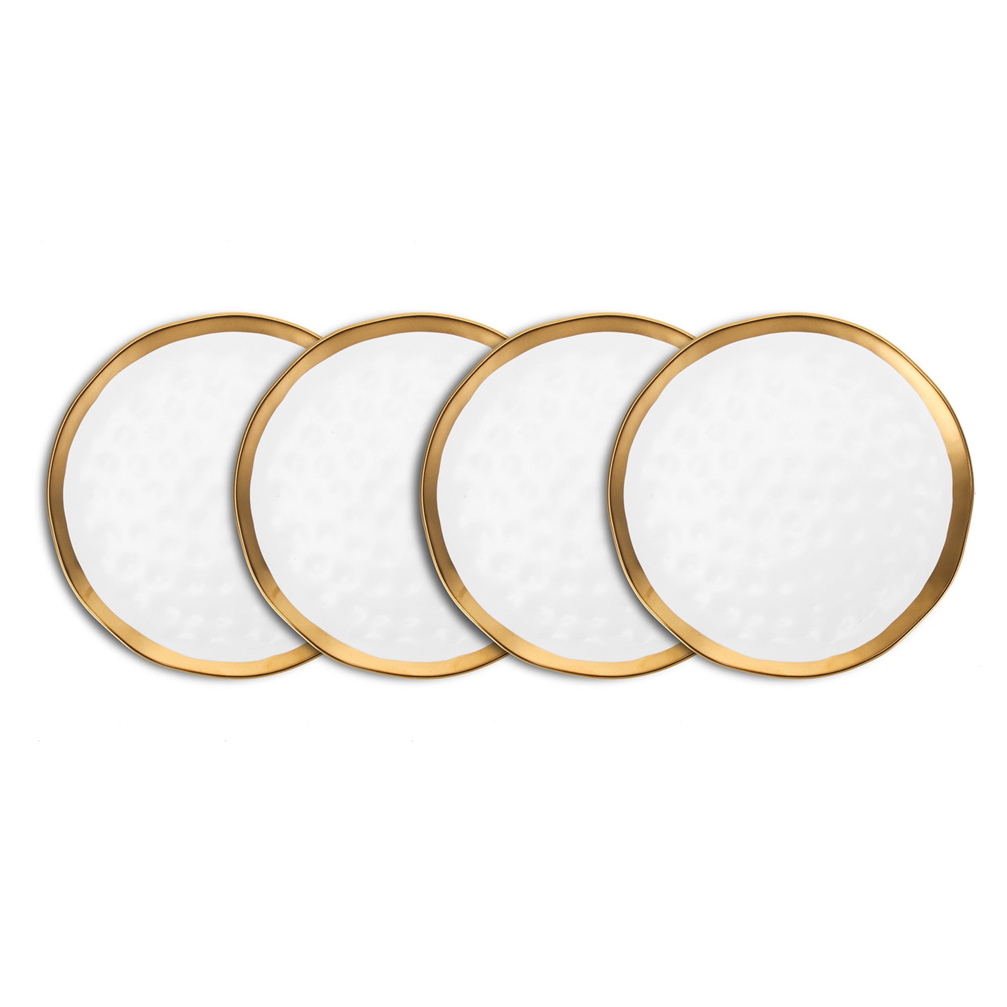 Florian Porcelain Salad Plate - White
