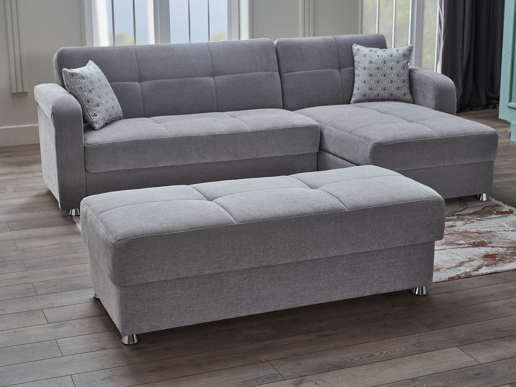 Vision sectional sofa featuring stylish button-tufting details