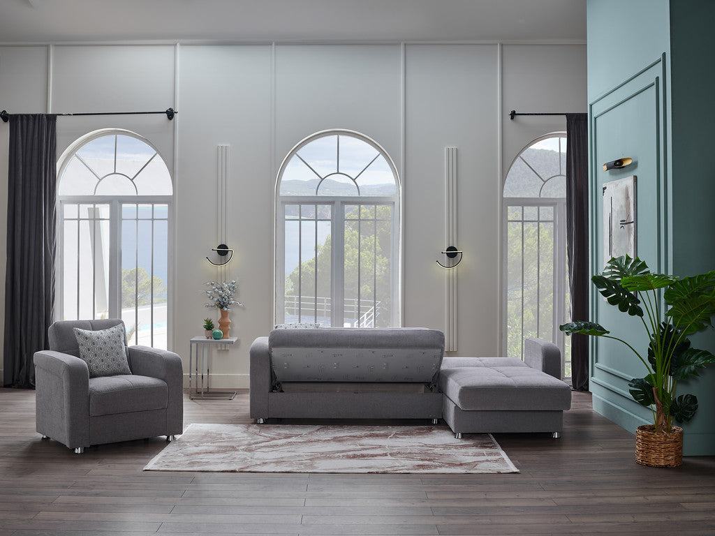 Vision sectional featuring high-density foam cushions