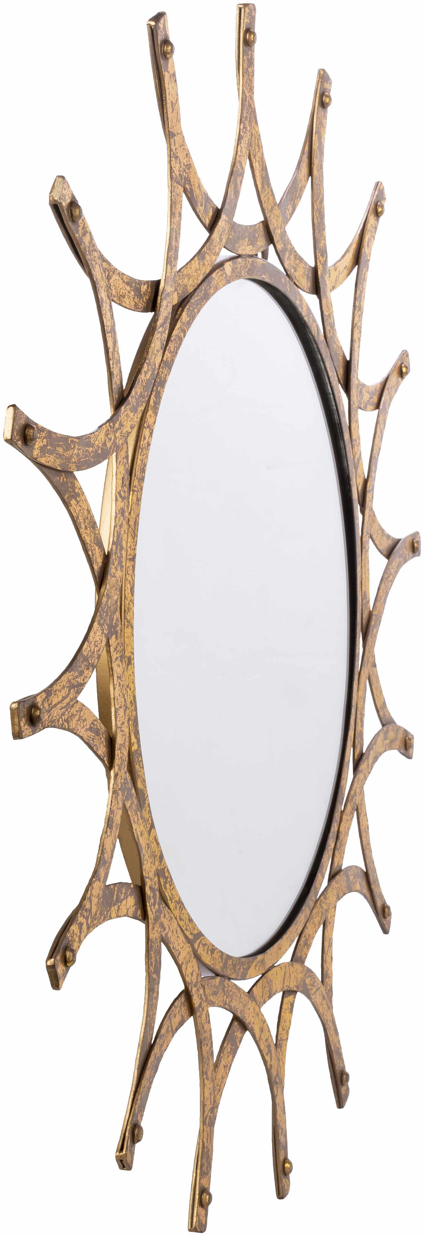 Vivi Gold Metal Mirror