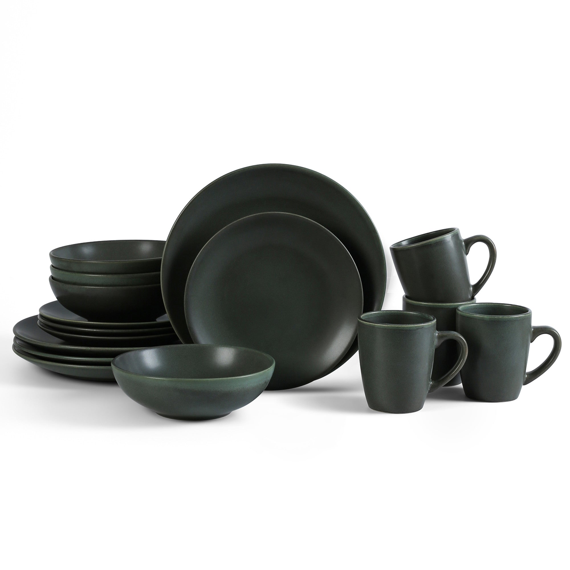 Grao Stoneware Dinnerware Set - Green