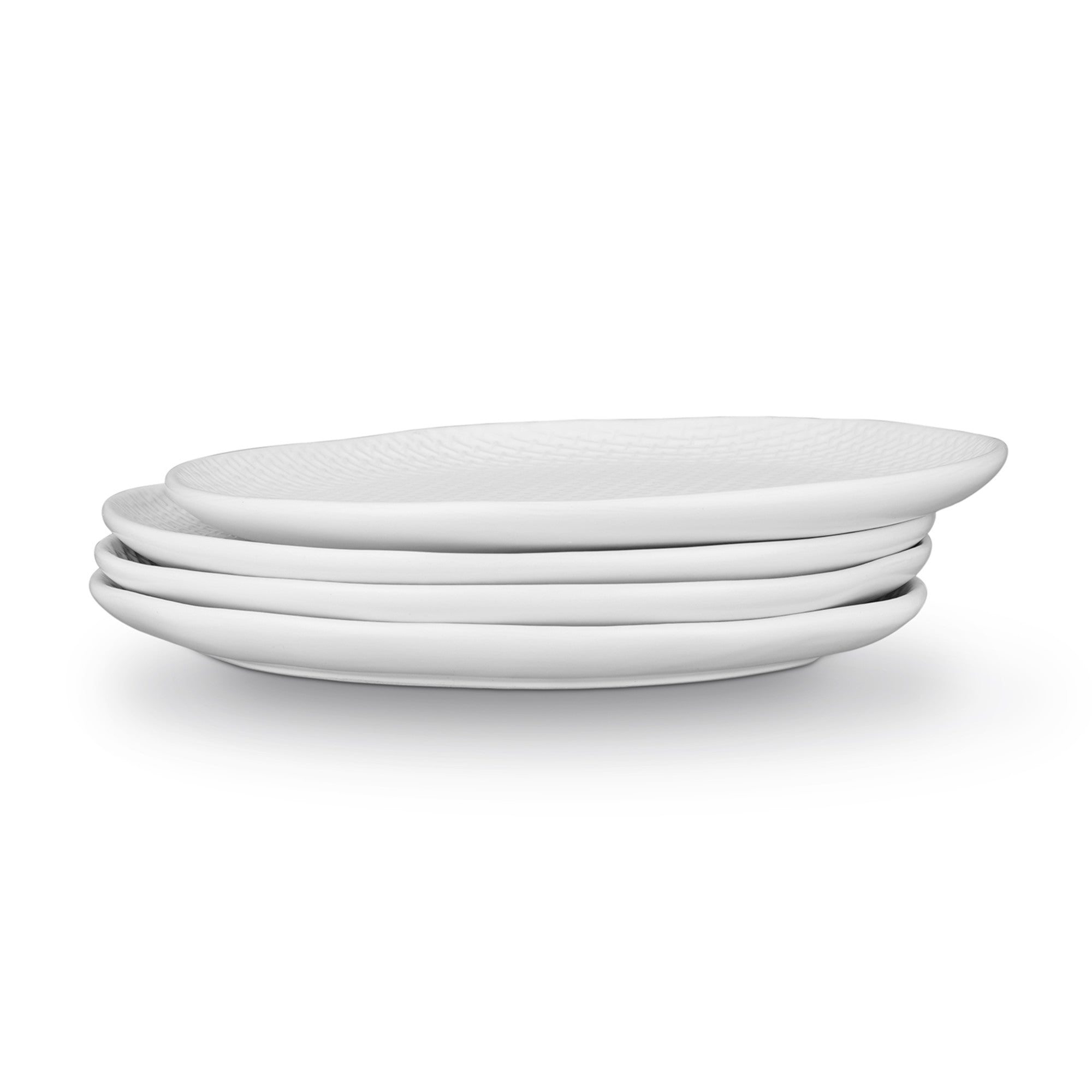 Abigael Stoneware Dinner Plate - White