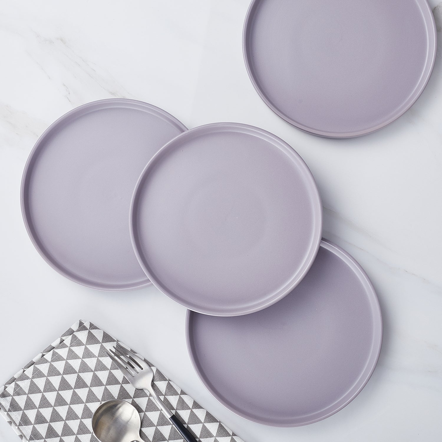 Cleo Stoneware Dinnerware Set - Light Gray