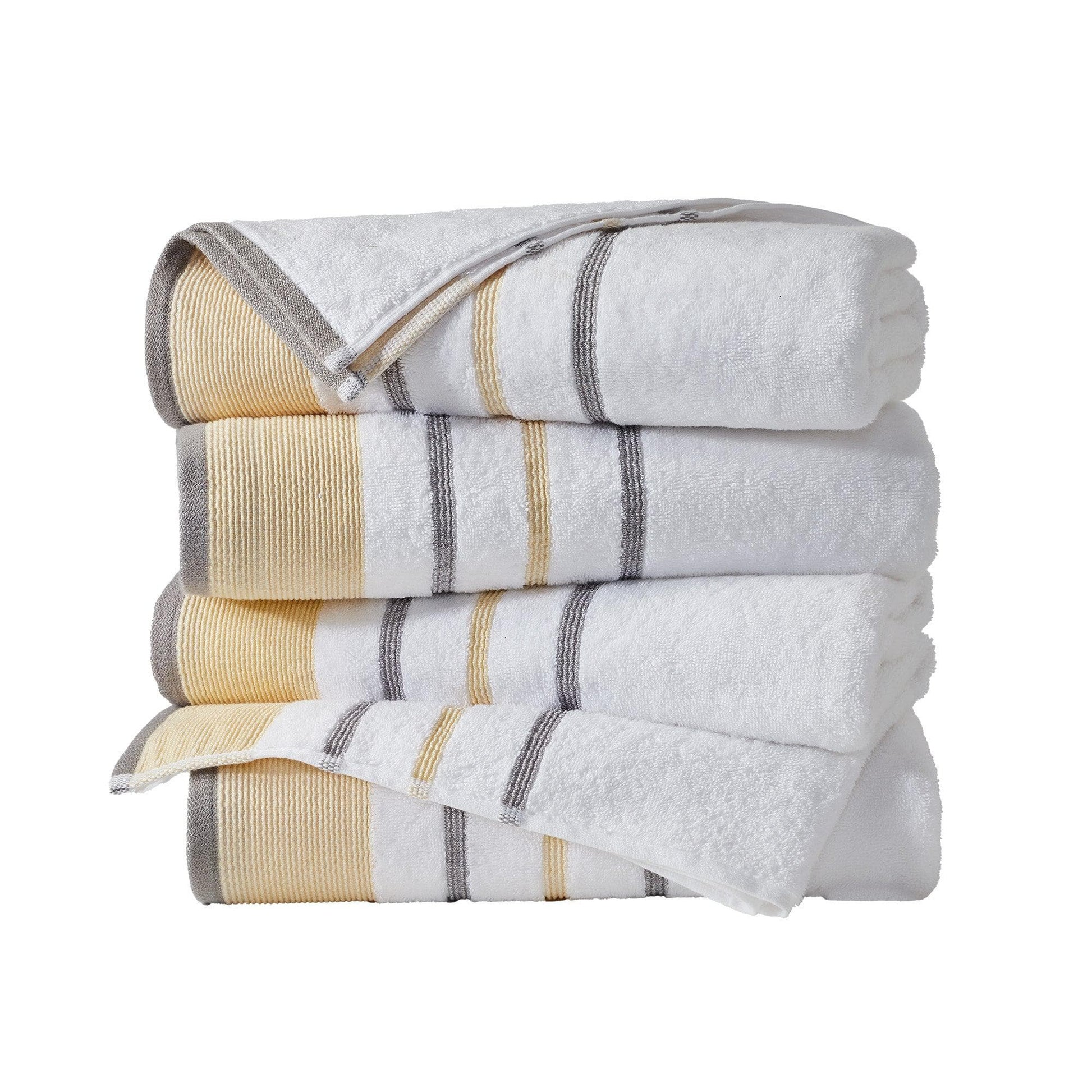 Decorative Cotton Stripe Bath Towel Set - Noelle Collection - Best Buy Furniture