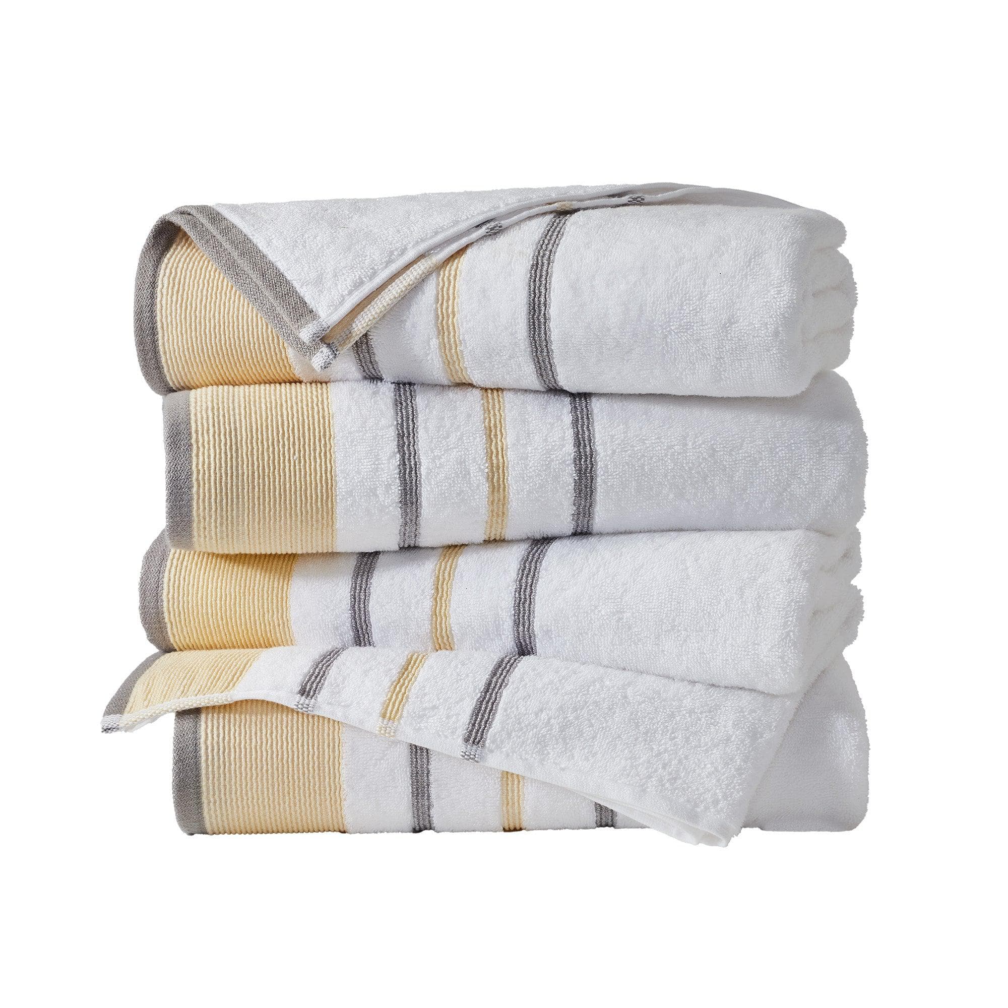 Decorative Cotton Stripe Bath Towel Set - Noelle Collection - Best Buy Furniture