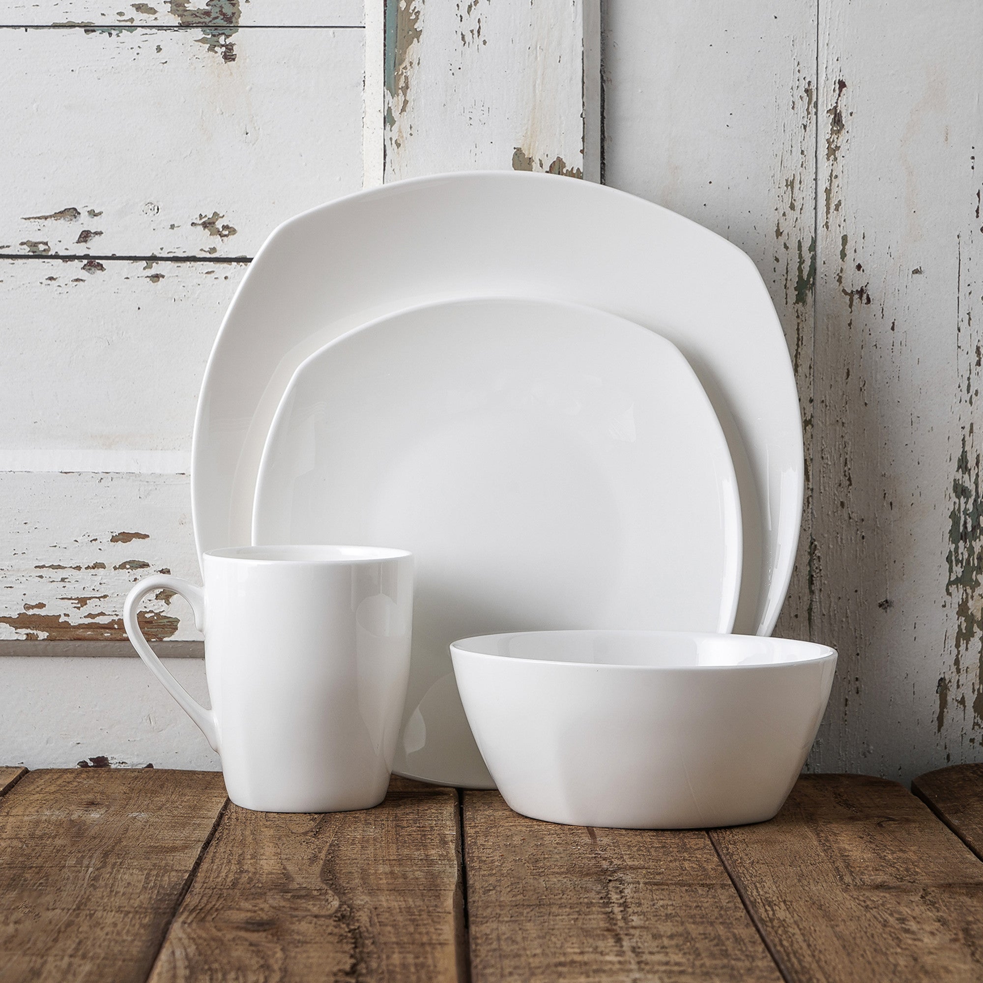 Juliette Bone China Dinnerware Set - White