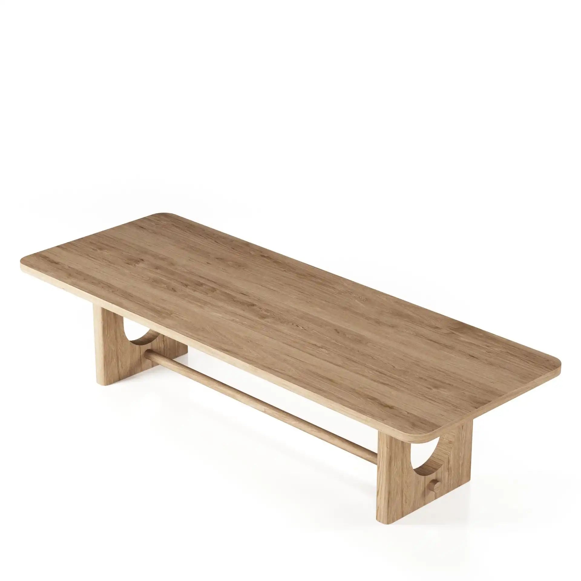 Modrest Walz - Modern Natural Oak Rectangular Dining Table
