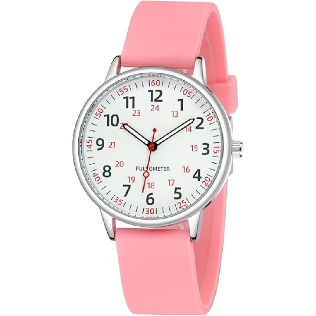 Waterproof Nurse Watch with Second Hand Silicone Medical Analog Watch