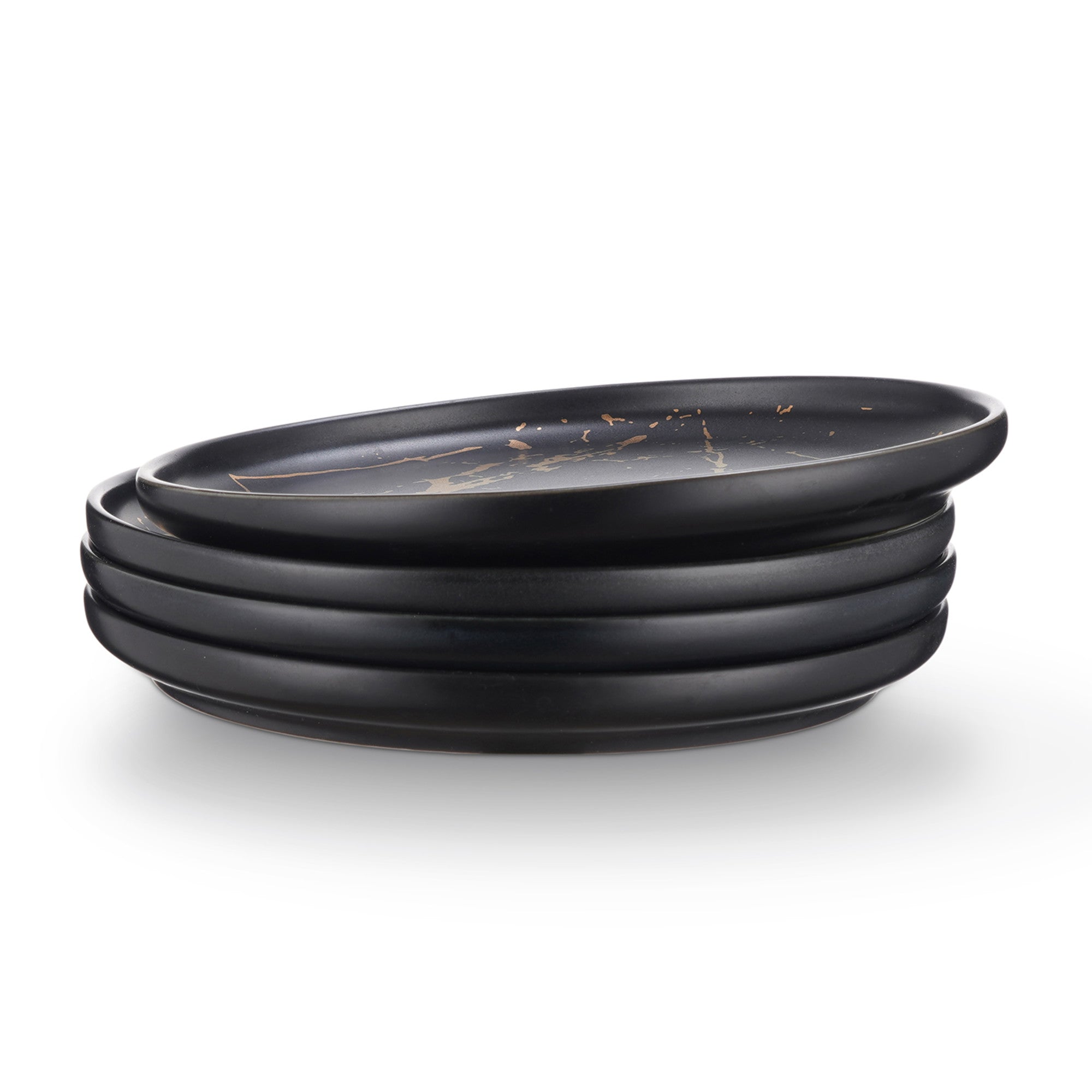 Zora Porcelain Dinner Plate - Black