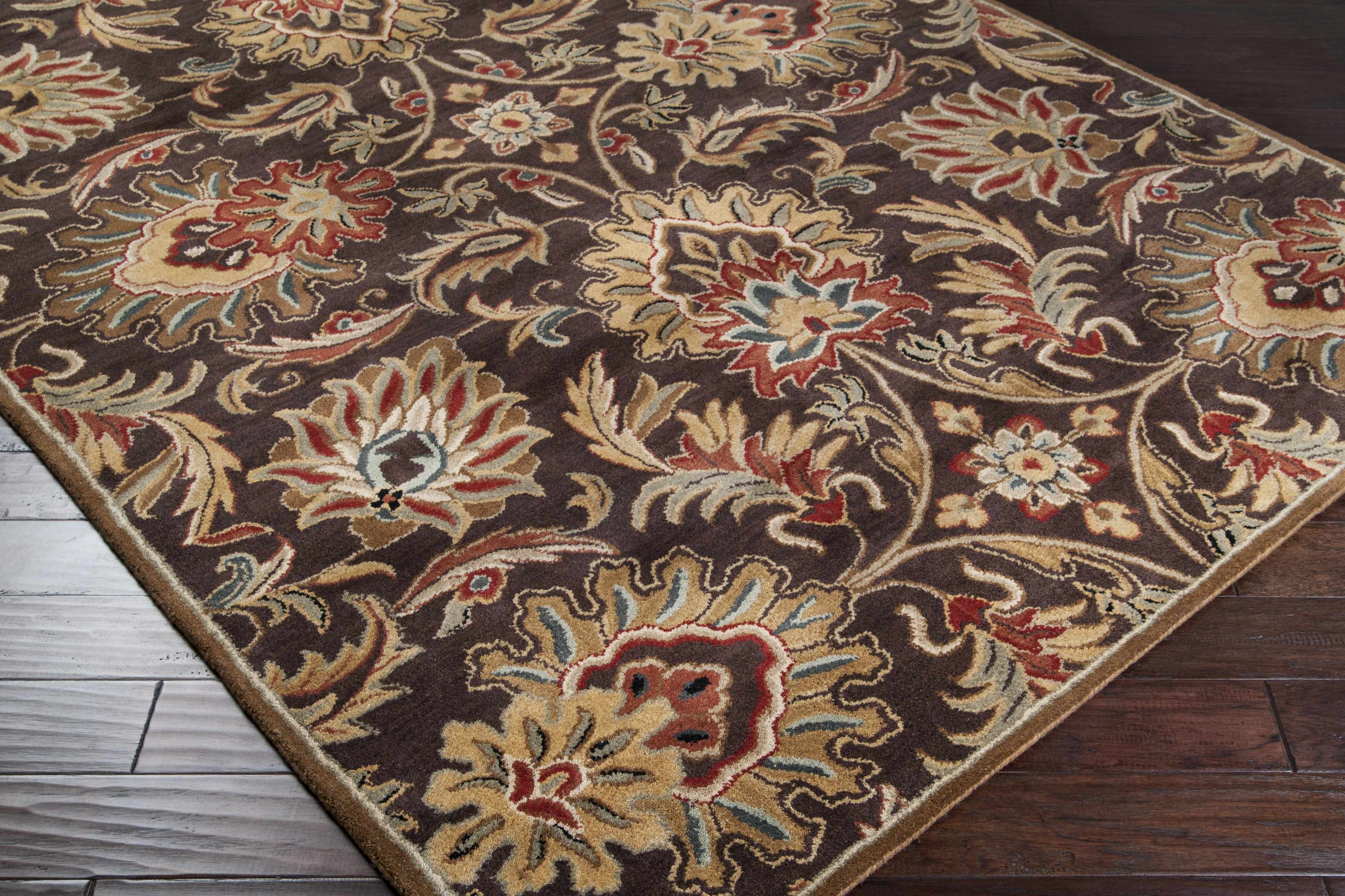 Chesterton 1028 Hand Tufted Brown Wool Rug