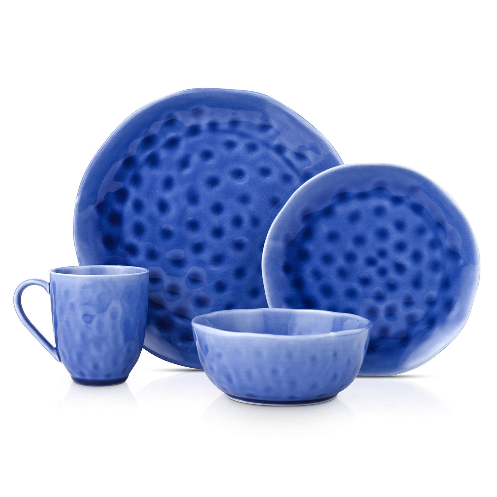 Constance Porcelain Dinnerware Set - Blue
