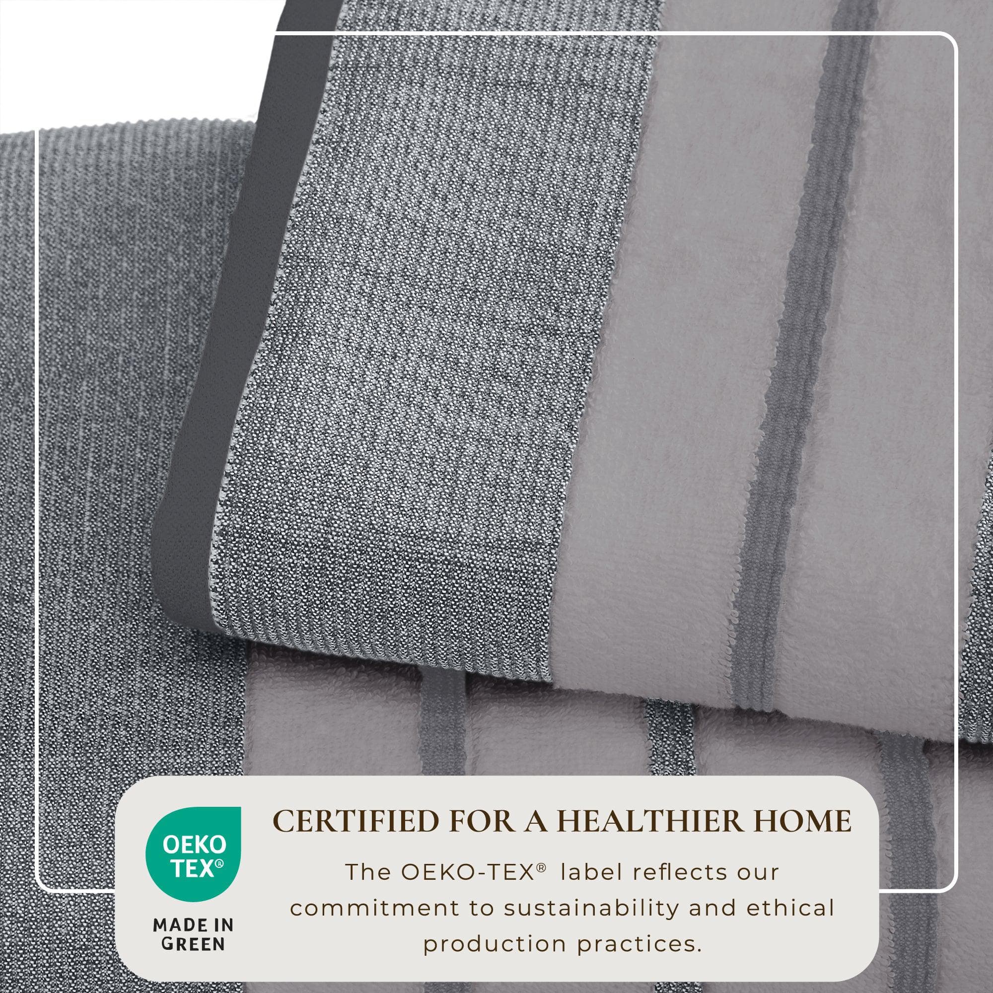 Decorative Cotton Stripe Bath Towel Set - Noelle Collection - Best Buy Furniture