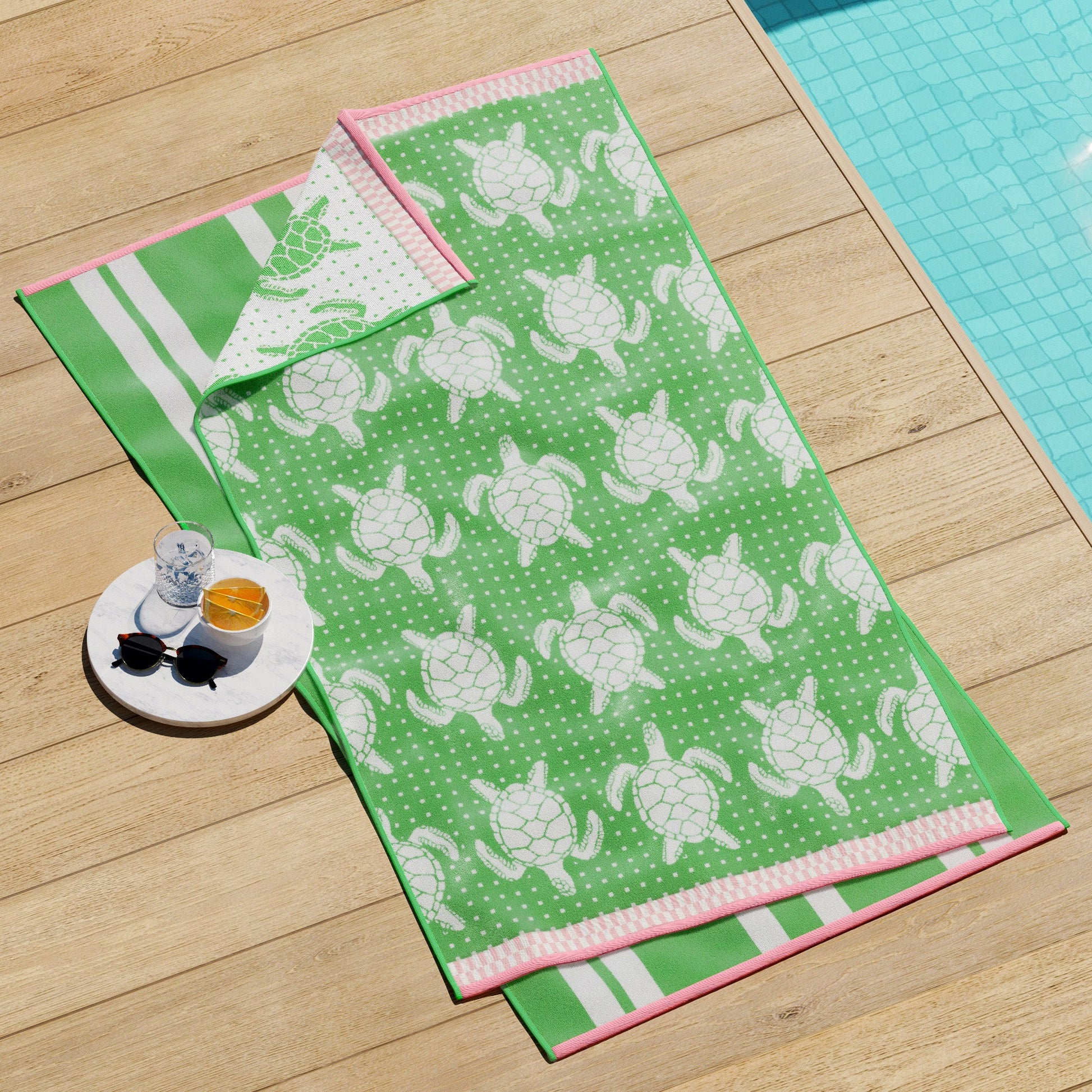 Cotton Velour Beach Towel - Maui Collection - Best Buy Furniture