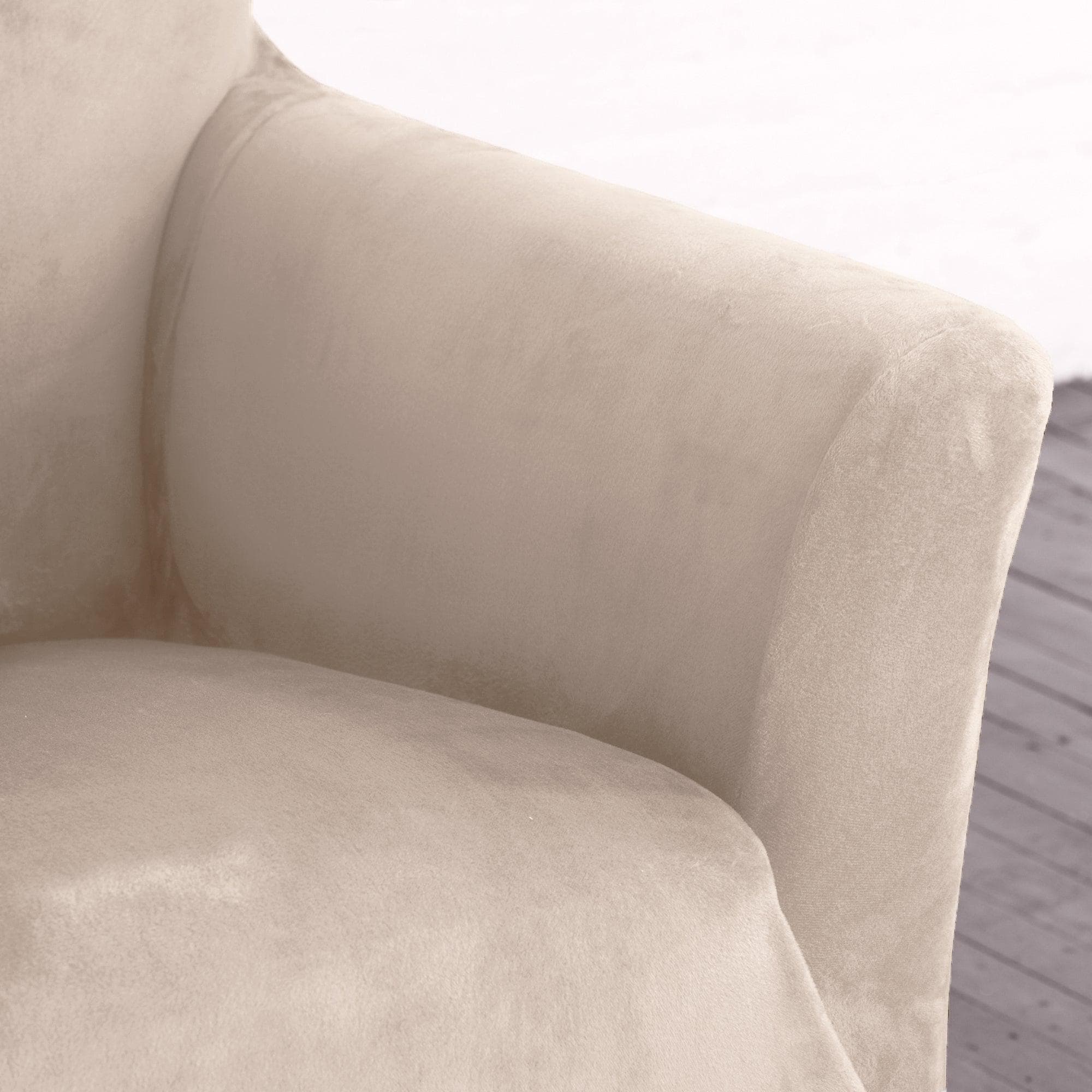 Velvet Stretch Slipcover - Gale Collection - Best Buy Furniture