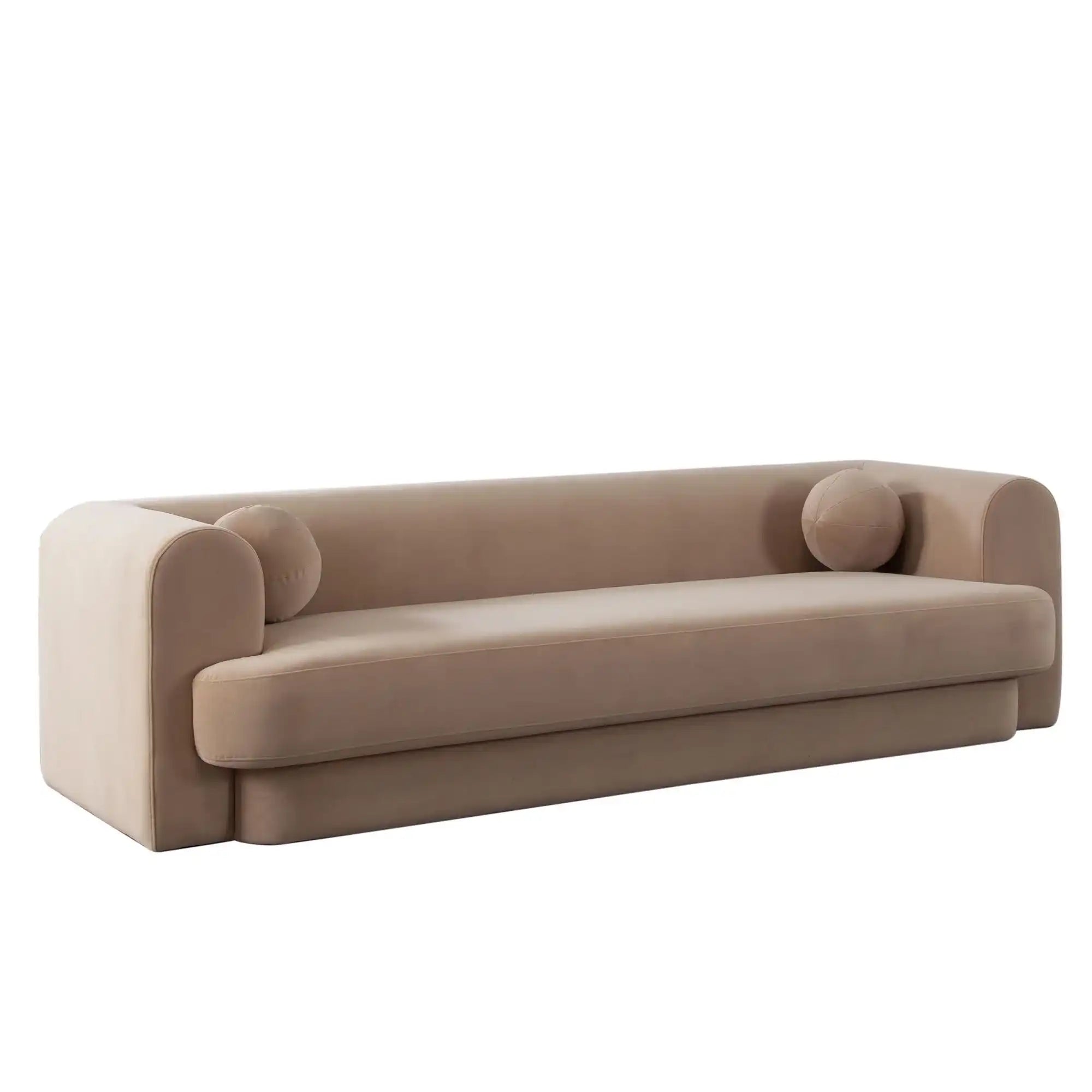 Form Camel Performance Velvet Sofa